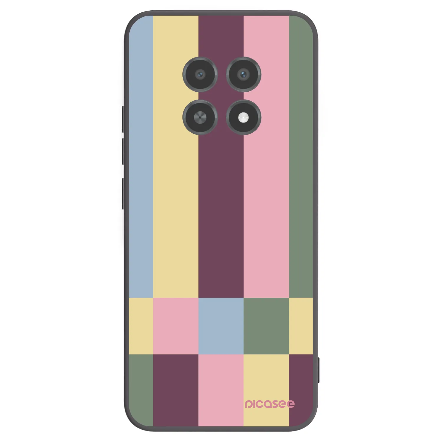 Picasee Μαύρη θήκη σιλικόνης για Realme 12X - Lobby tiles