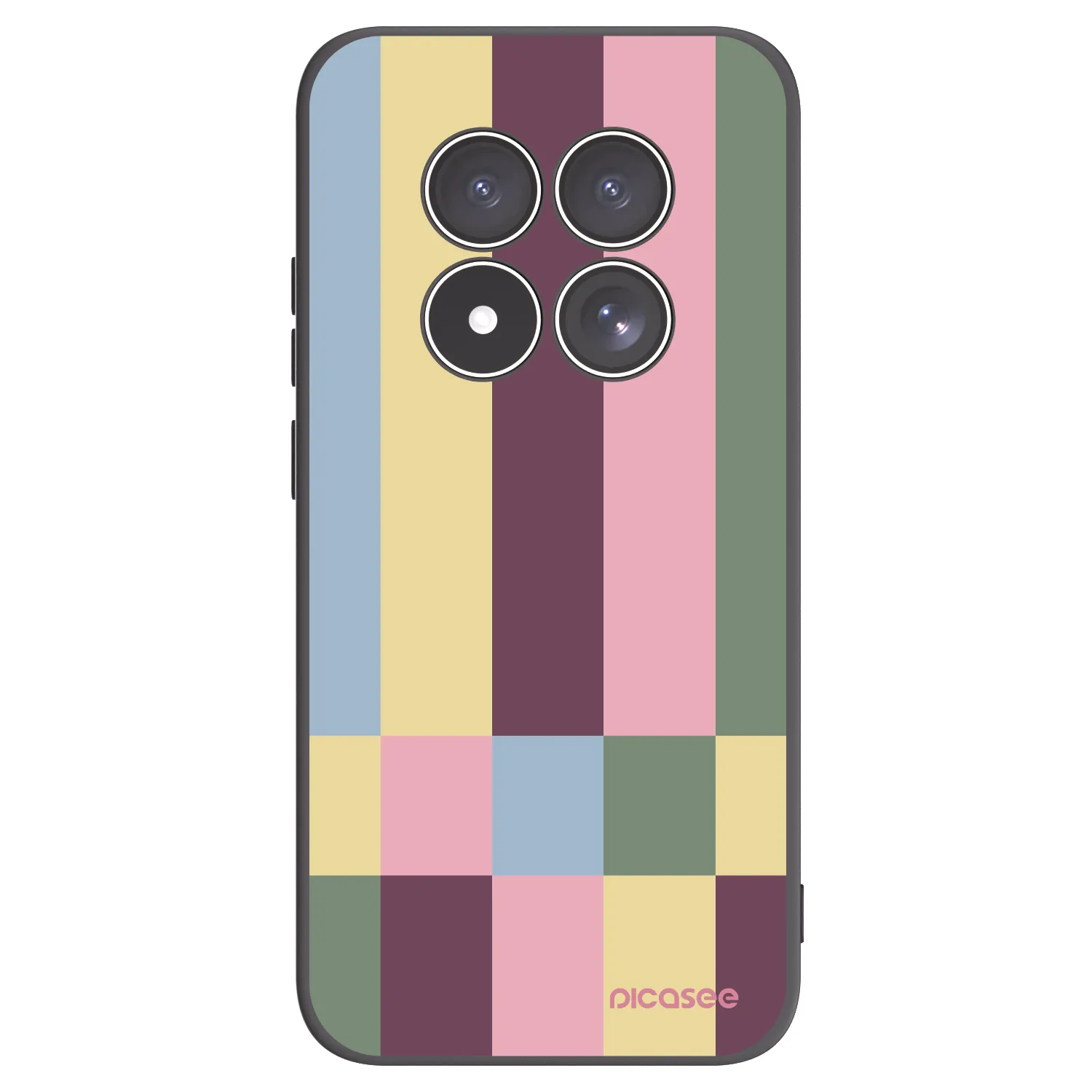 Picasee Μαύρη θήκη σιλικόνης για Xiaomi Redmi Note 15 Pro 4G - Lobby tiles