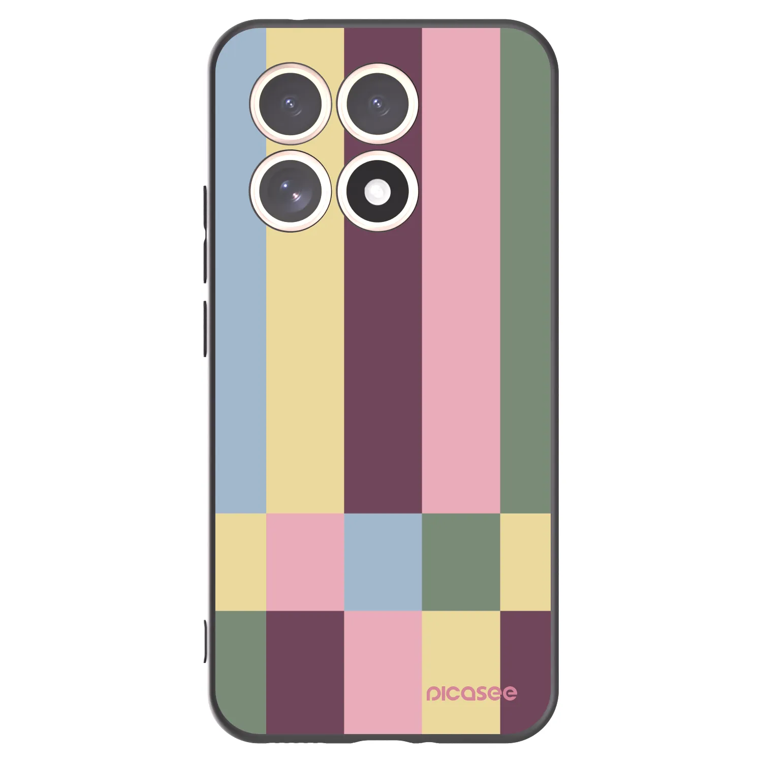 Picasee Μαύρη θήκη σιλικόνης για Xiaomi 15T - Lobby tiles