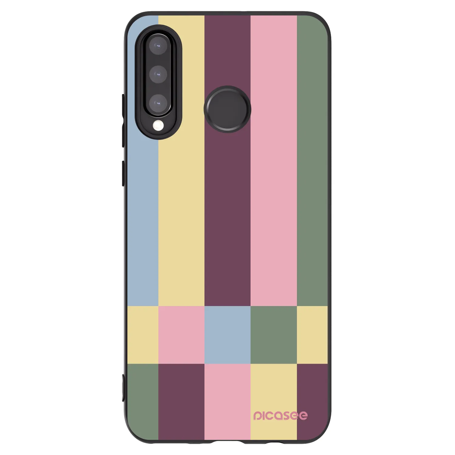 Picasee Μαύρη θήκη σιλικόνης για Huawei P30 Lite - Lobby tiles