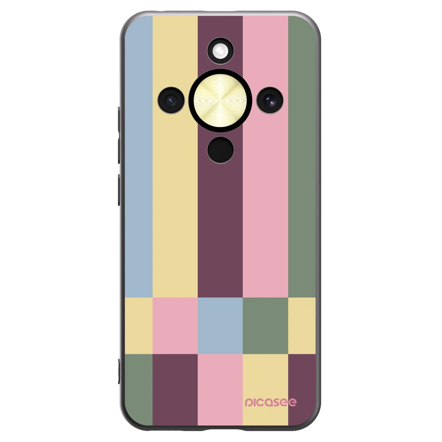 Picasee Μαύρη θήκη σιλικόνης για Honor Magic8 Lite 5G - Lobby tiles
