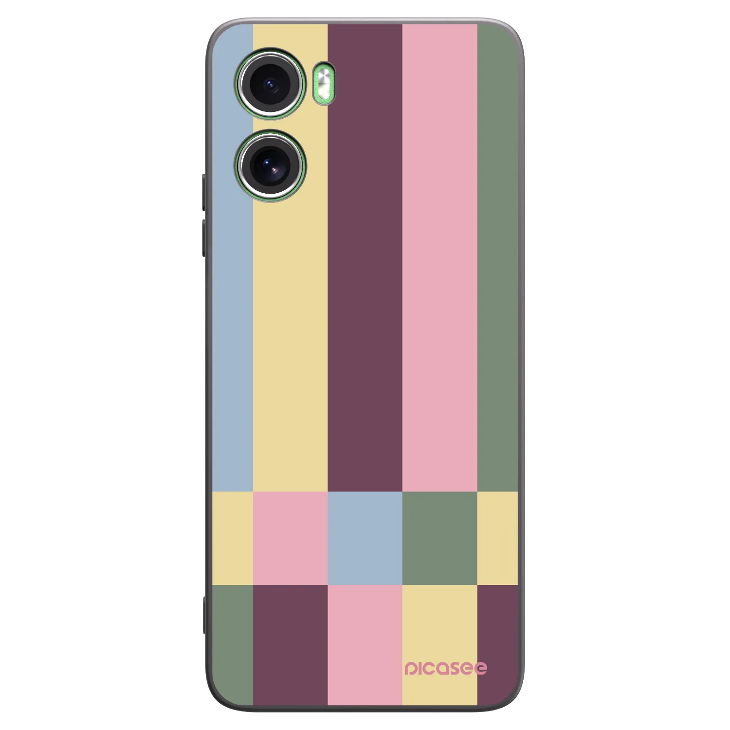 Picasee Μαύρη θήκη σιλικόνης για Motorola Moto G06 - Lobby tiles