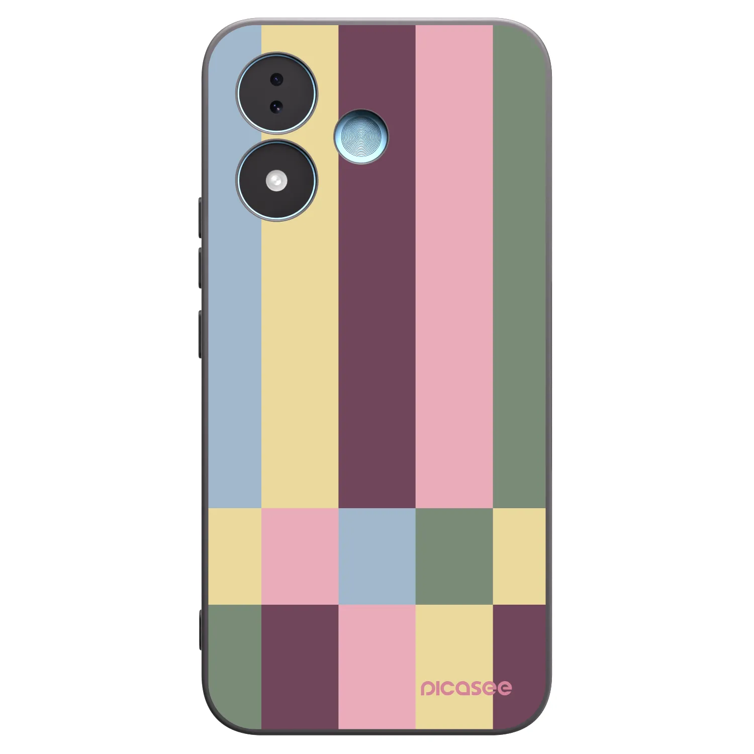 Picasee Μαύρη θήκη σιλικόνης για Xiaomi Redmi Note 17 5G - Lobby tiles