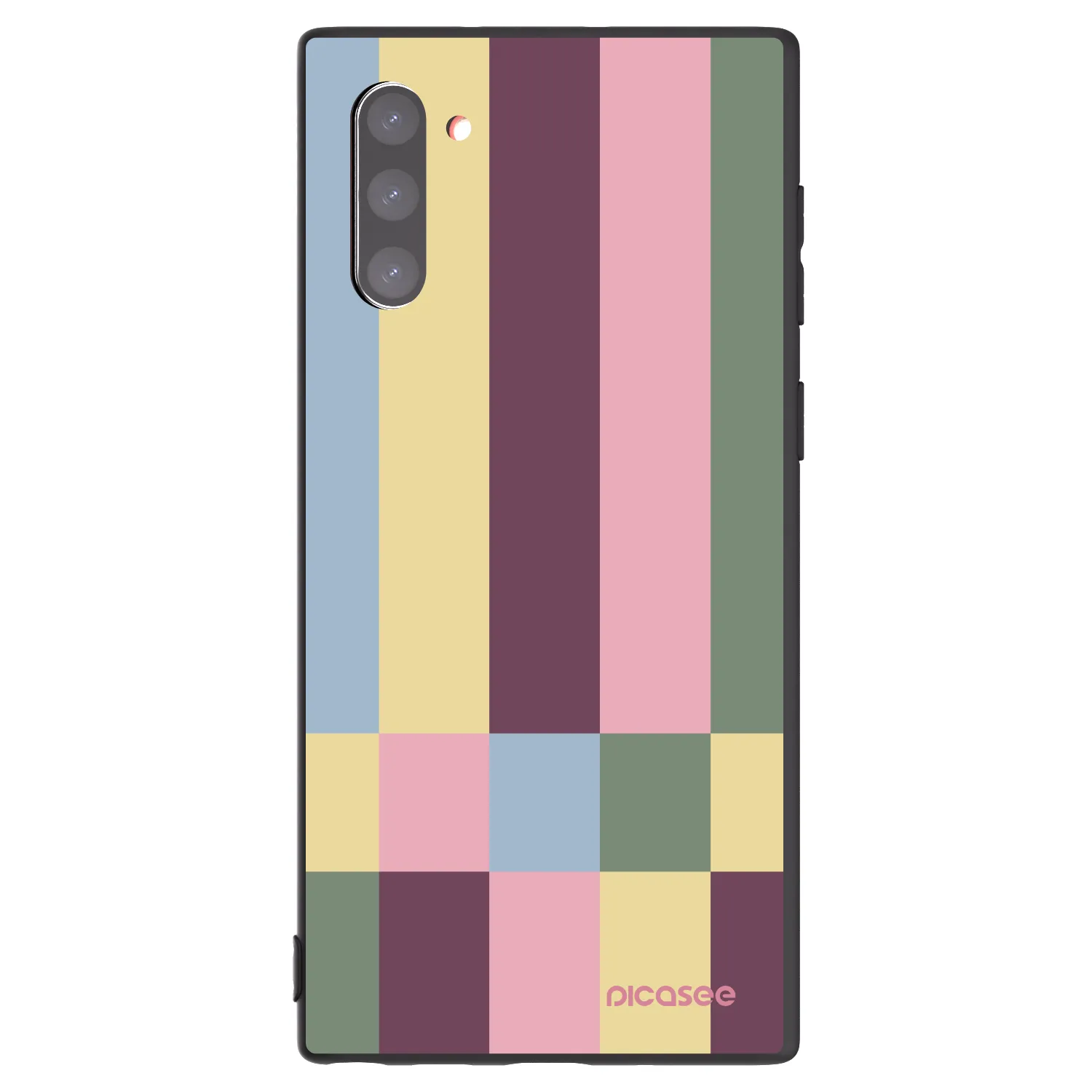 Picasee Μαύρη θήκη σιλικόνης για Samsung Galaxy Note 10 N970F - Lobby tiles