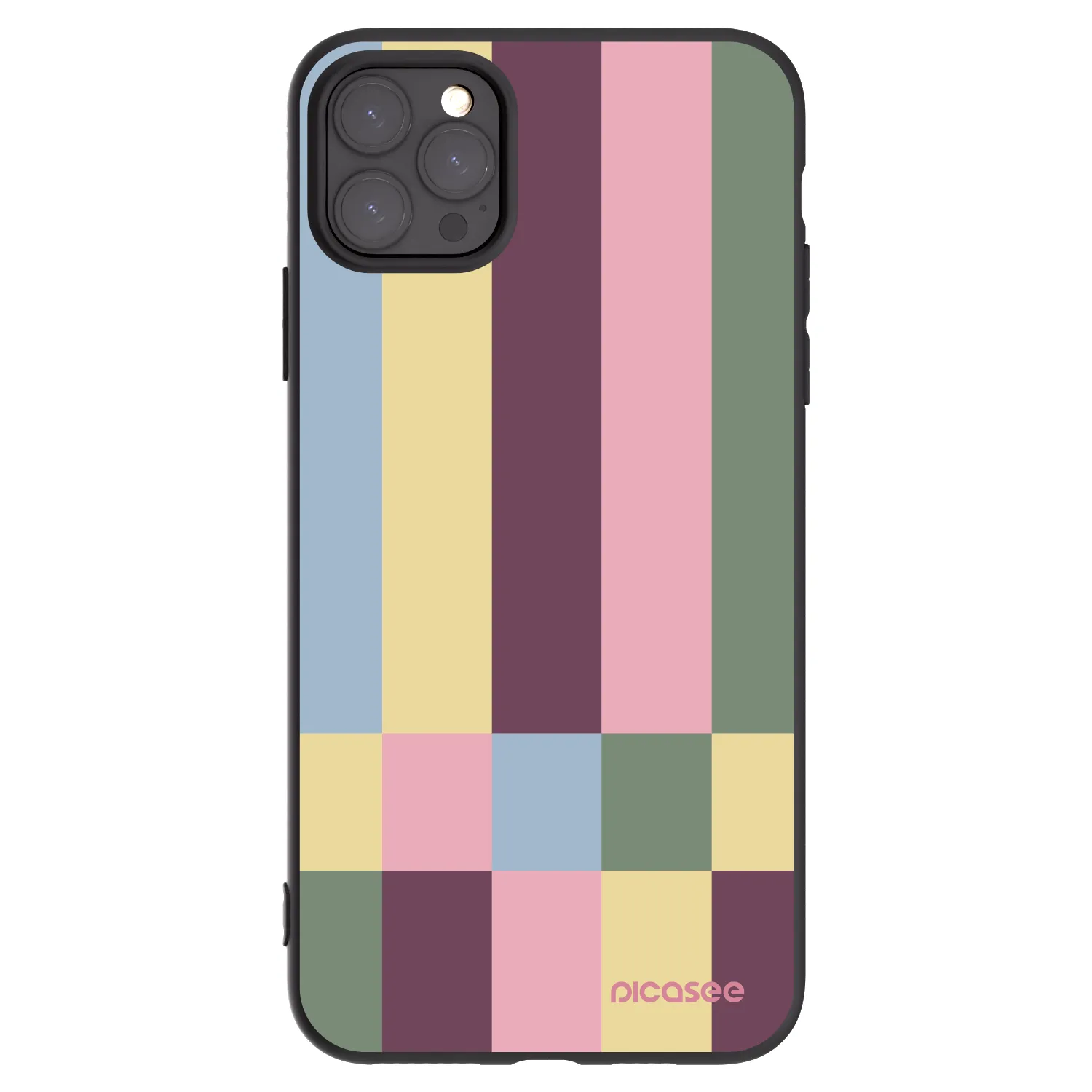 Picasee Μαύρη θήκη σιλικόνης για Apple iPhone 11 Pro Max - Lobby tiles