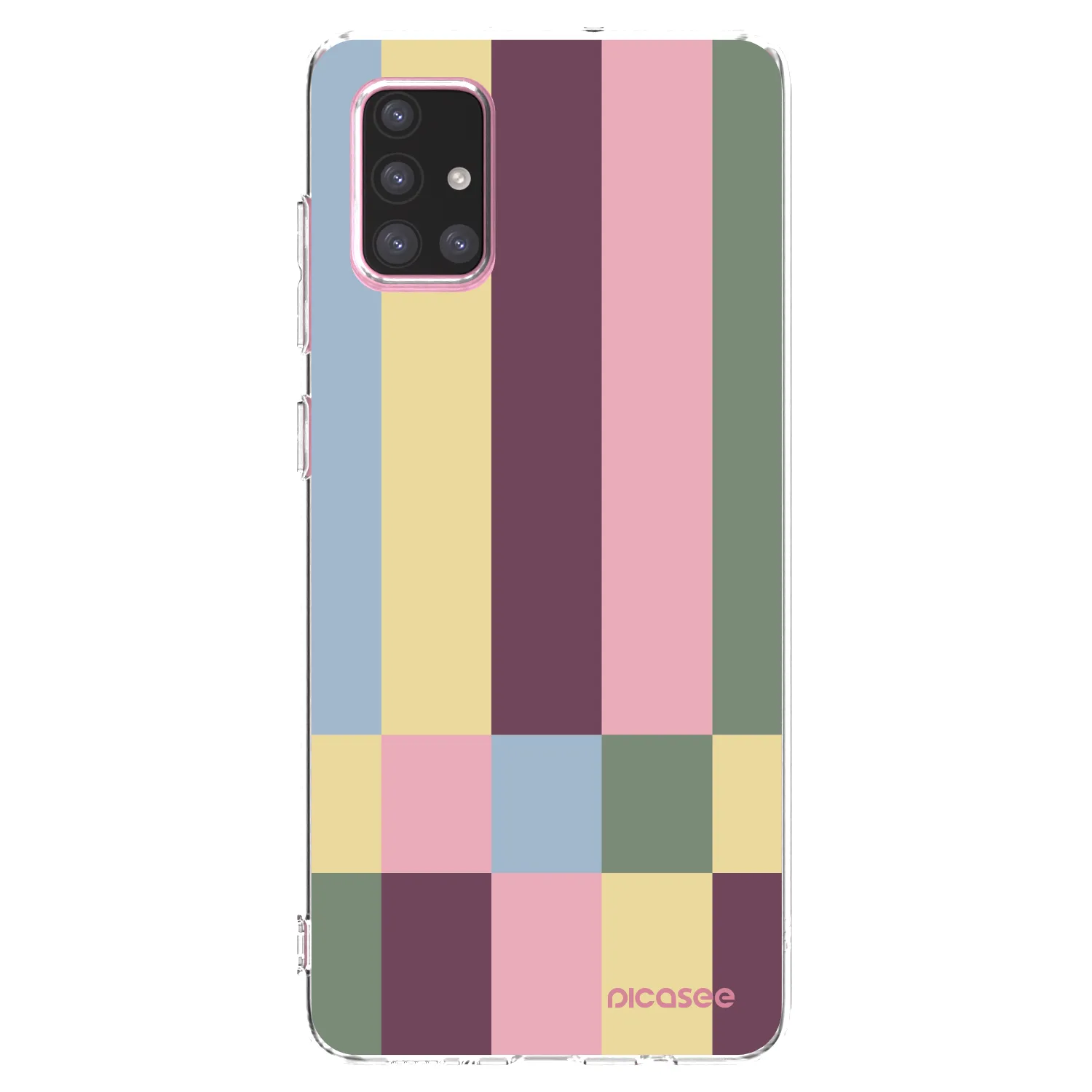 Picasee διαφανής θήκη σιλικόνης Samsung Galaxy A71 A715F - Lobby tiles