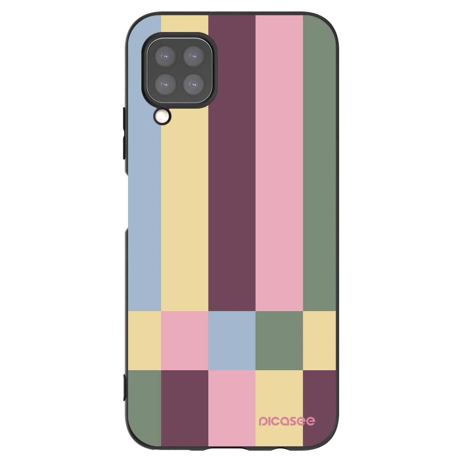Picasee Μαύρη θήκη σιλικόνης για Huawei P40 Lite - Lobby tiles