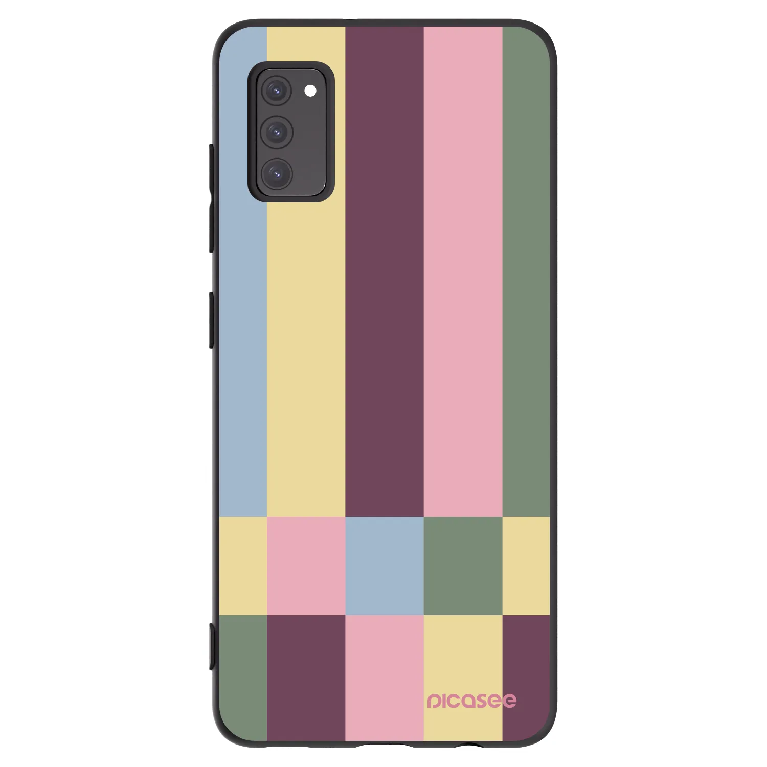 Picasee Μαύρη θήκη σιλικόνης για Samsung Galaxy A41 A415F - Lobby tiles