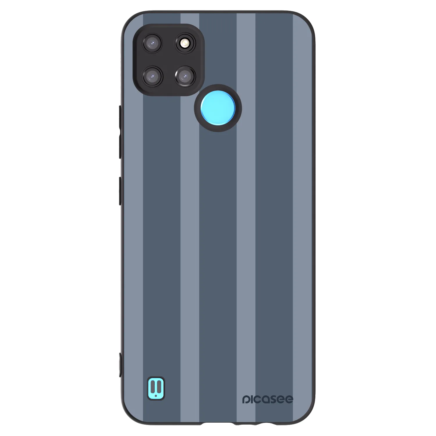 Picasee Μαύρη θήκη σιλικόνης για Realme C21Y - Midnight lounge