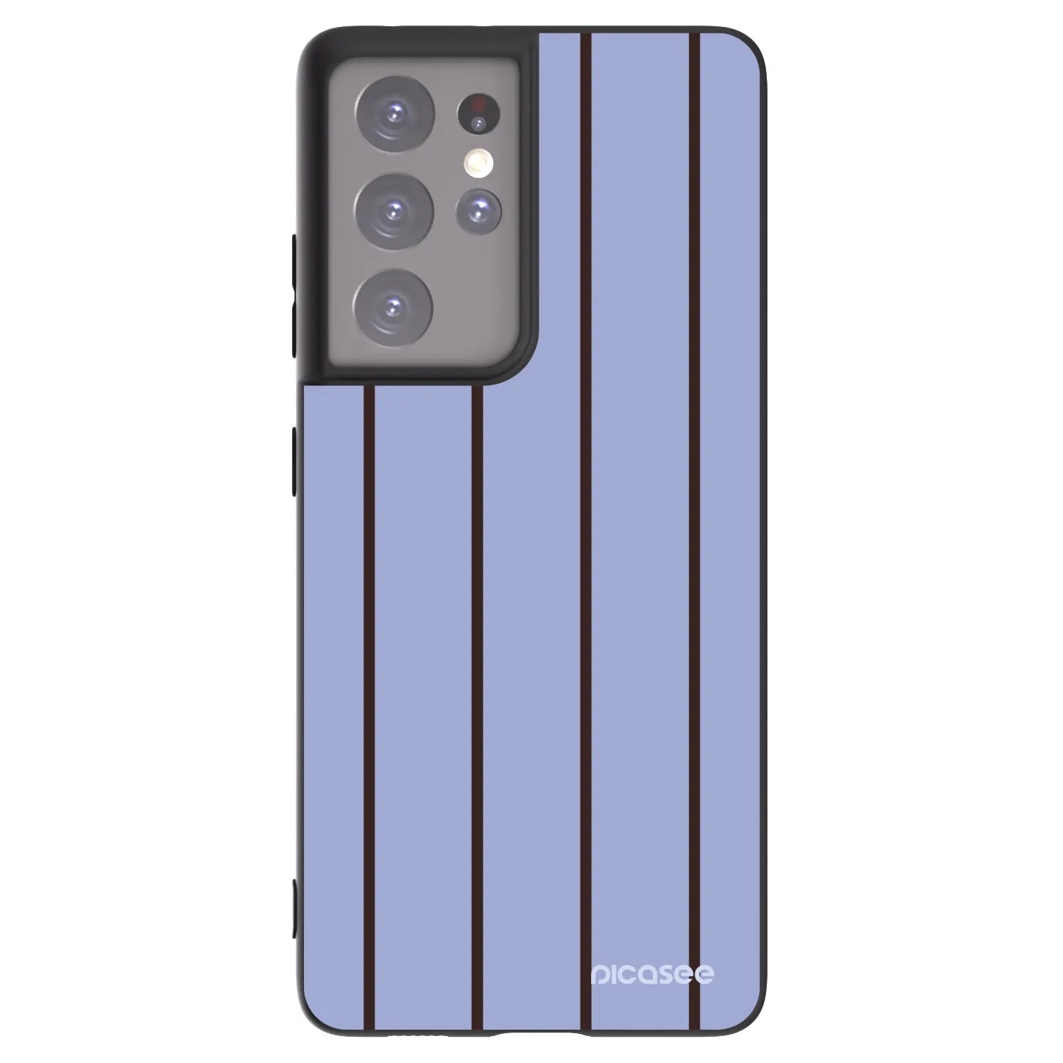 Picasee Μαύρη θήκη σιλικόνης για Samsung Galaxy S21 Ultra 5G G998B - Poolside member