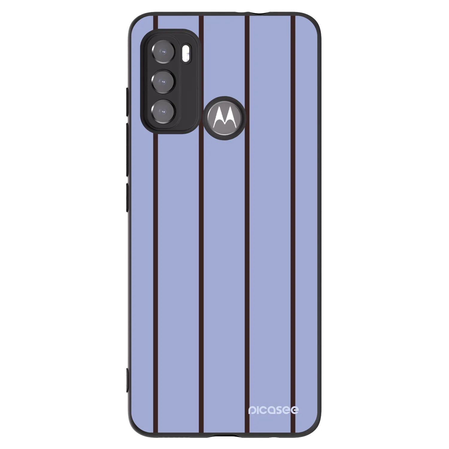 Picasee Μαύρη θήκη σιλικόνης για Motorola Moto G60 - Poolside member