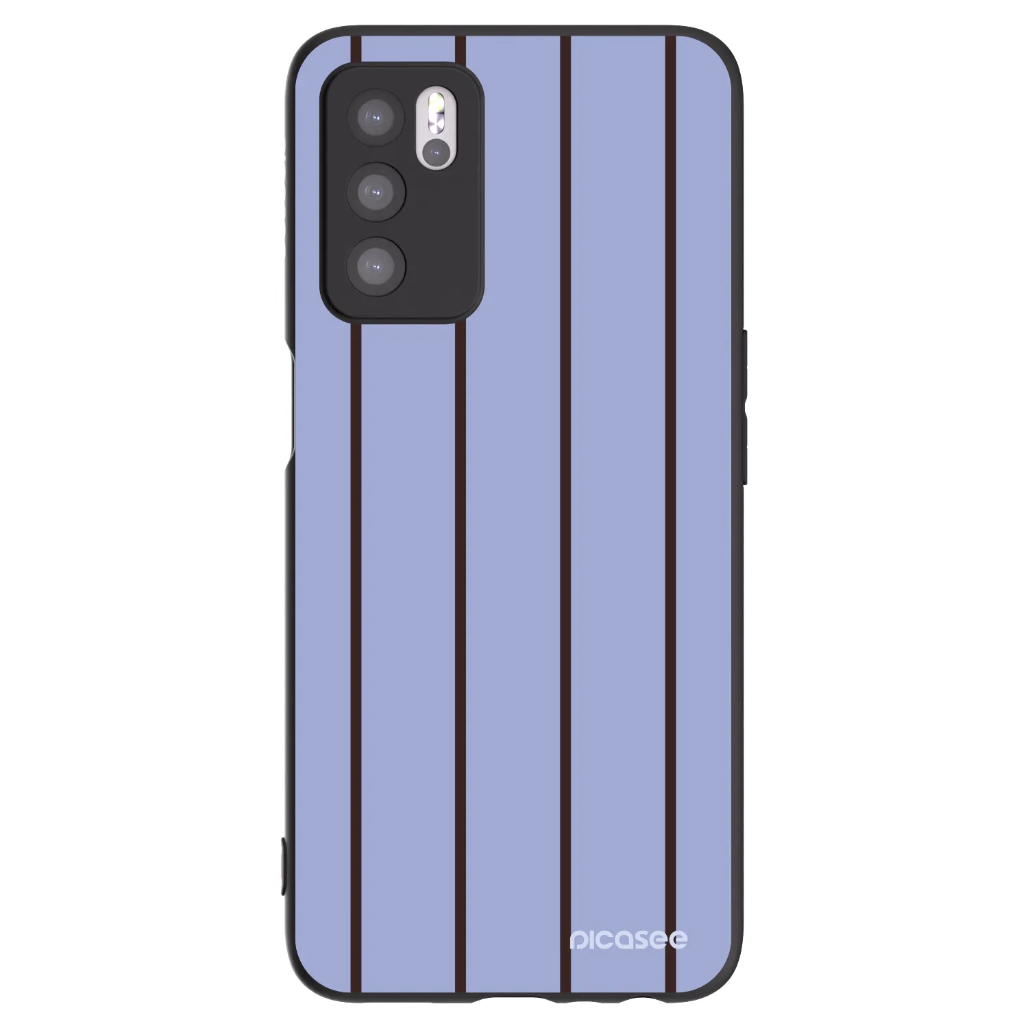 Picasee Μαύρη θήκη σιλικόνης για OPPO A16s - Poolside member