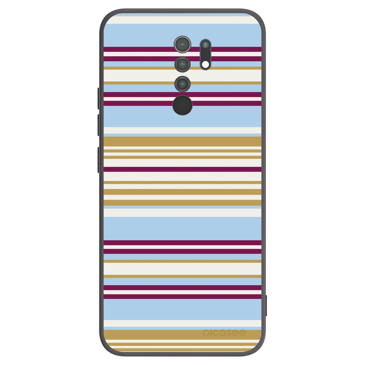 Picasee Μαύρη θήκη σιλικόνης για Xiaomi Redmi 9 - Souvenir