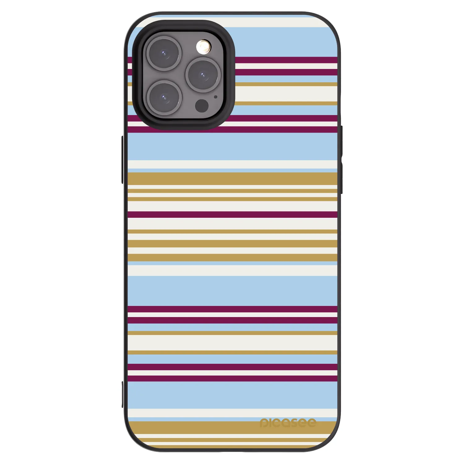 Picasee Μαύρη θήκη σιλικόνης για Apple iPhone 12 Pro Max - Souvenir
