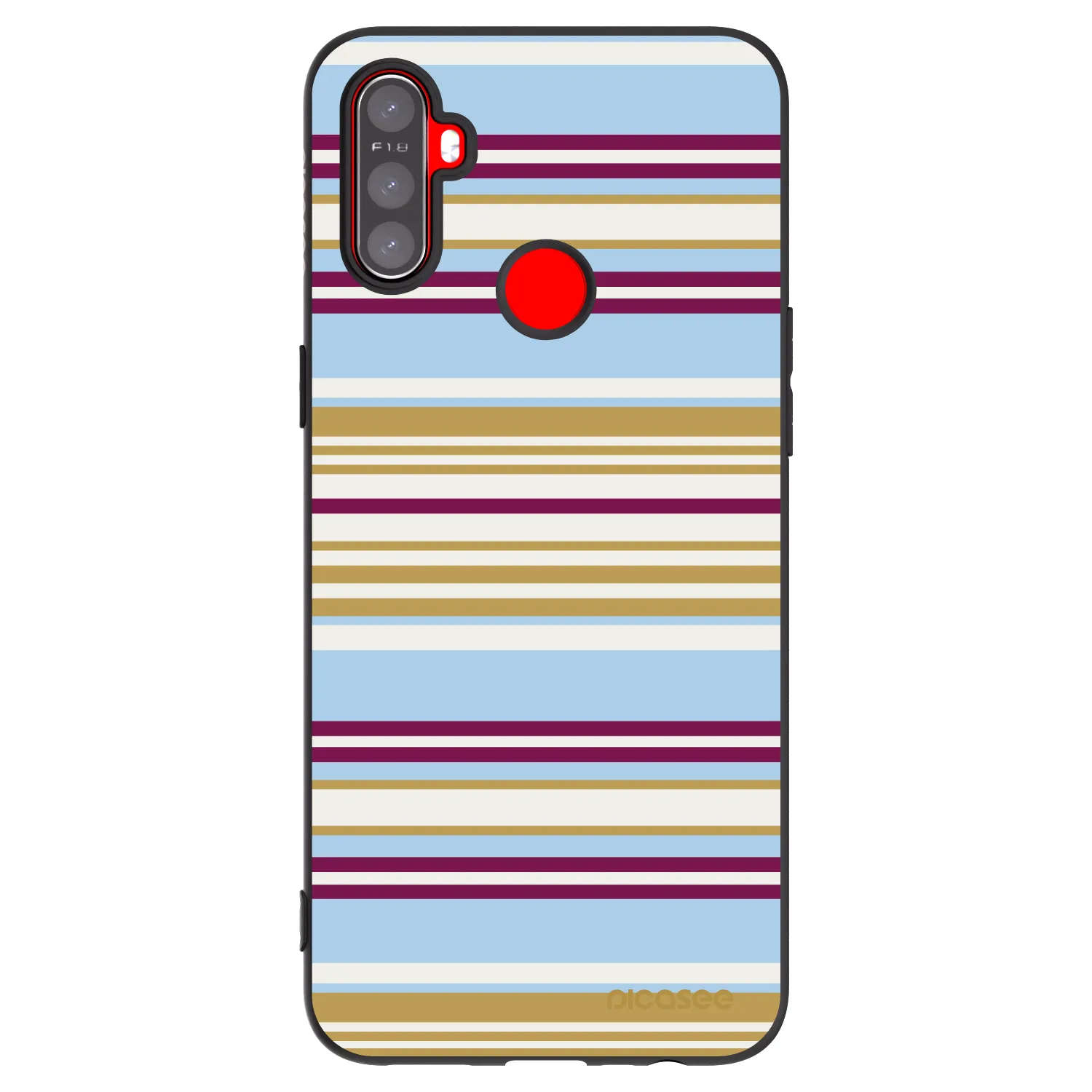 Picasee Μαύρη θήκη σιλικόνης για Realme C3 - Souvenir