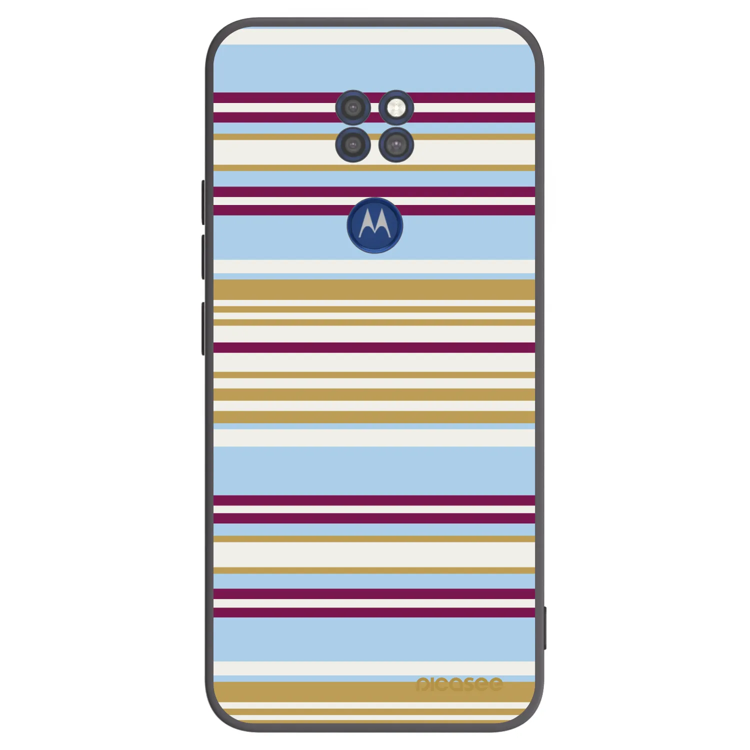 Picasee Μαύρη θήκη σιλικόνης για Motorola Moto G9 Play - Souvenir