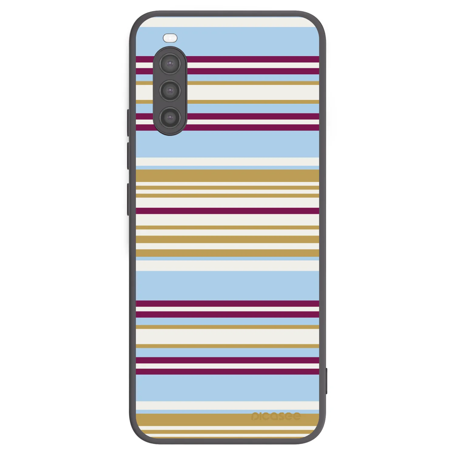 Picasee Μαύρη θήκη σιλικόνης για Sony Xperia 10 II - Souvenir