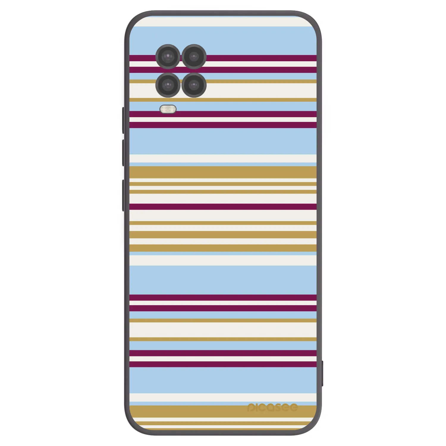 Picasee Μαύρη θήκη σιλικόνης για Xiaomi Mi 10 Lite - Souvenir