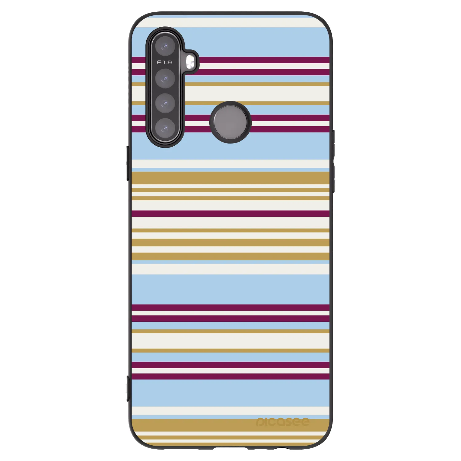 Picasee Μαύρη θήκη σιλικόνης για Realme 5 - Souvenir
