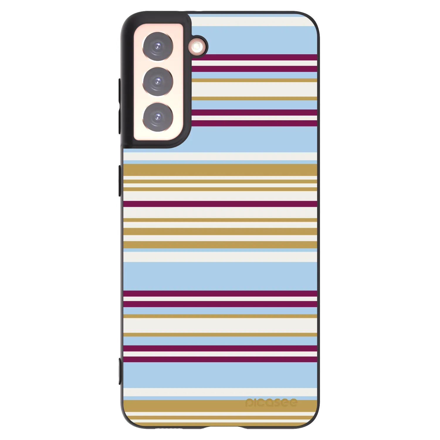 Picasee Μαύρη θήκη σιλικόνης για Samsung Galaxy S21 5G G991B - Souvenir