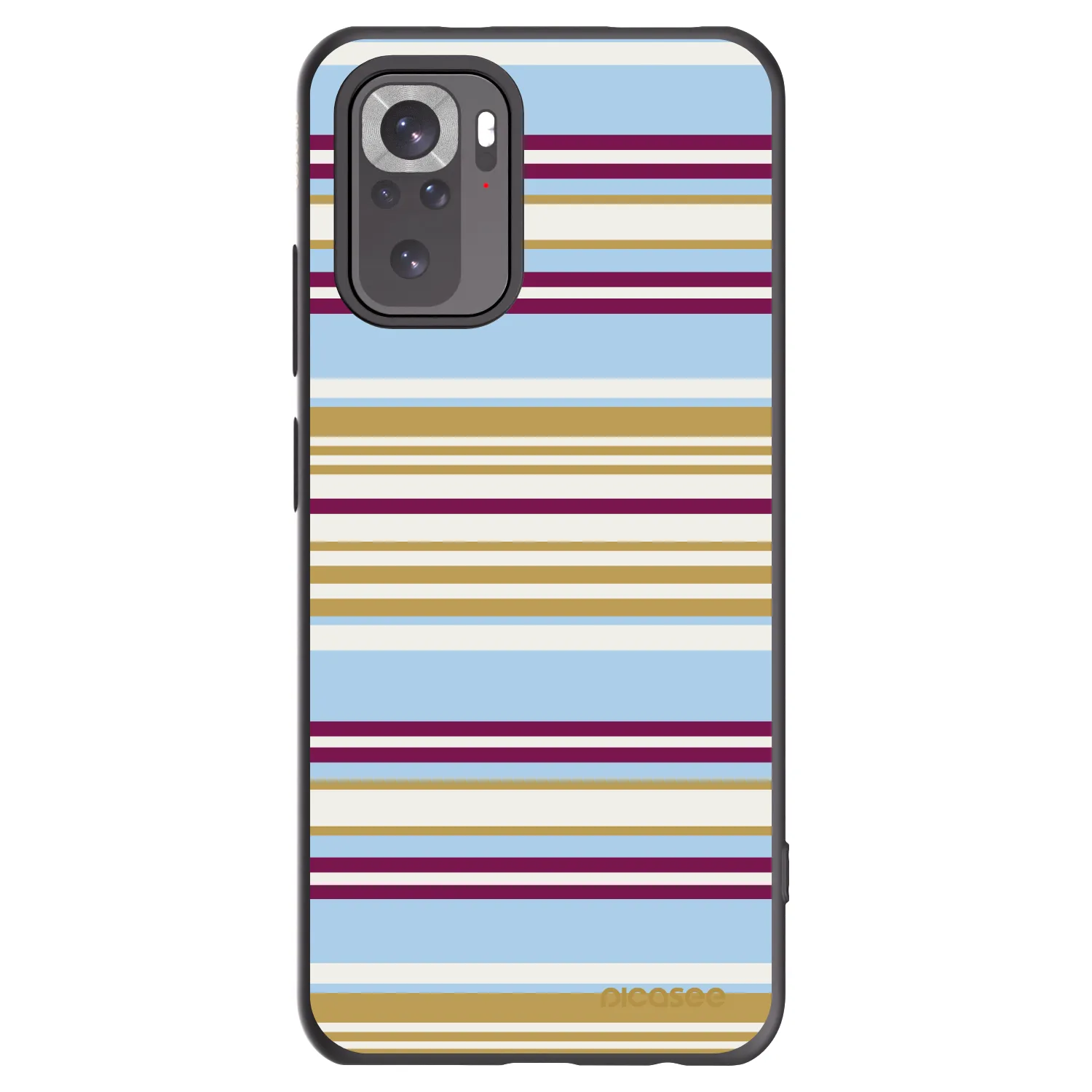 Picasee Μαύρη θήκη σιλικόνης για Xiaomi Redmi Note 10S - Souvenir