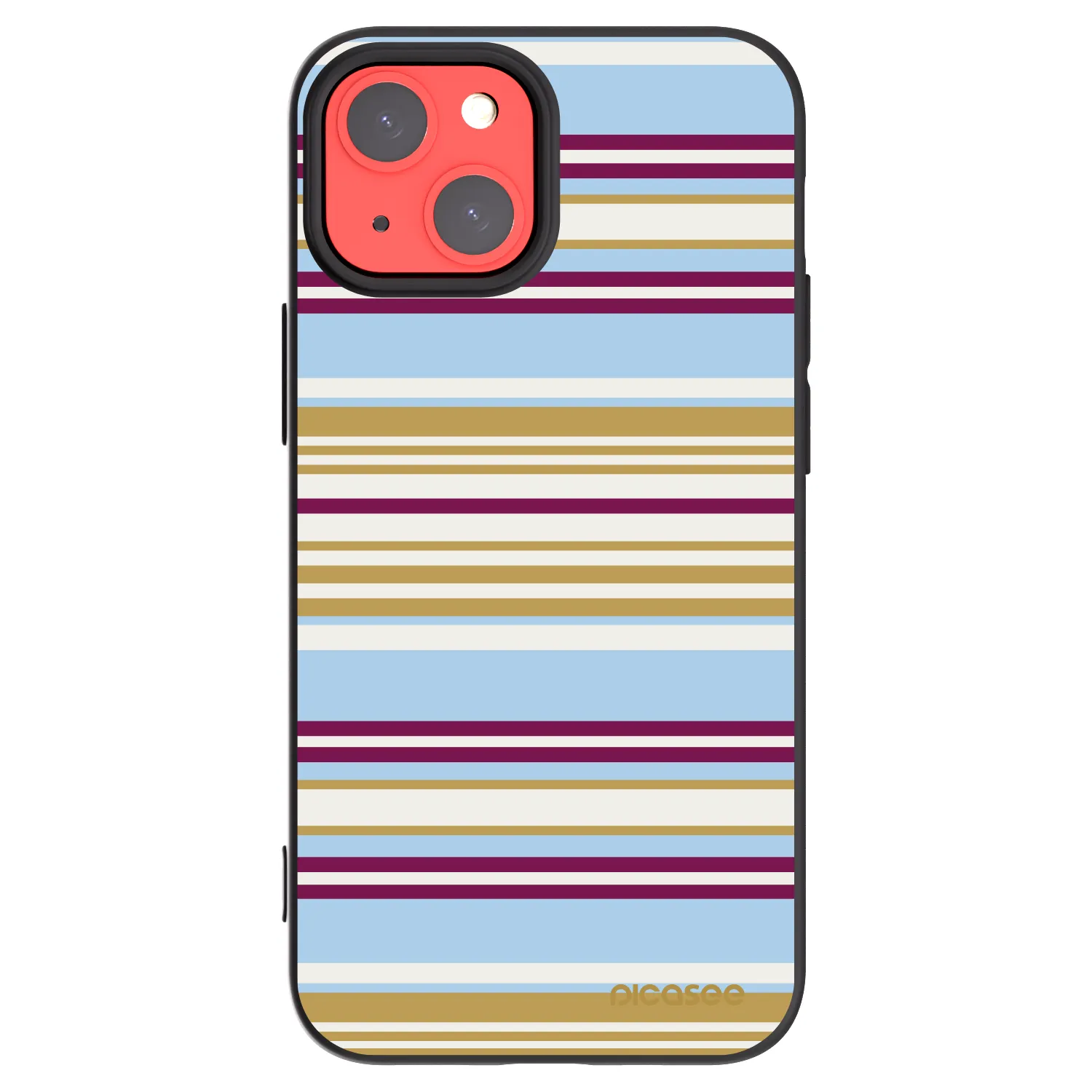Picasee Μαύρη θήκη σιλικόνης για Apple iPhone 13 mini - Souvenir