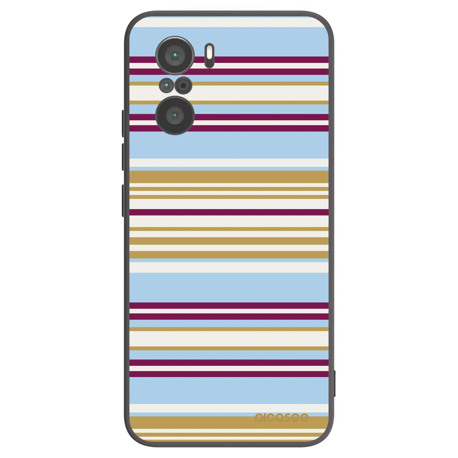 Picasee Μαύρη θήκη σιλικόνης για Xiaomi Poco F3 - Souvenir