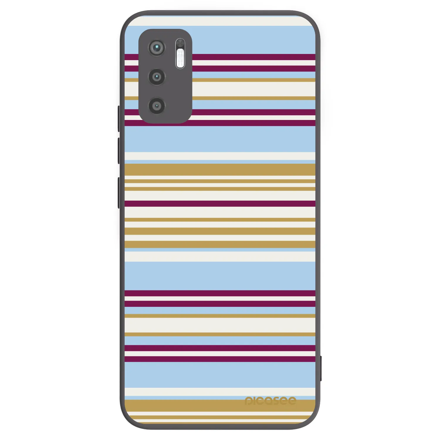 Picasee Μαύρη θήκη σιλικόνης για Xiaomi Redmi Note 10 5G - Souvenir