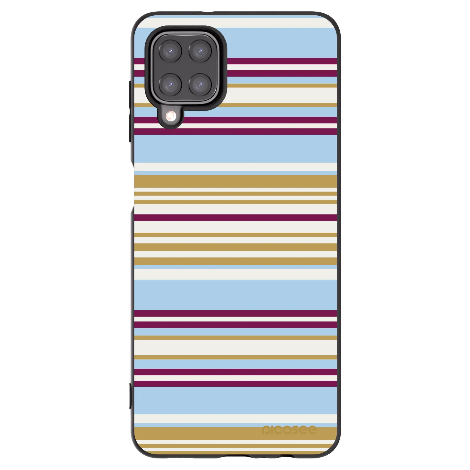 Picasee Μαύρη θήκη σιλικόνης για Samsung Galaxy M12 M127F - Souvenir