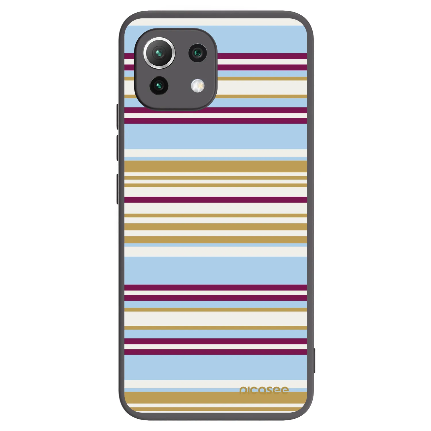 Picasee Μαύρη θήκη σιλικόνης για Xiaomi 11 Lite 5G NE - Souvenir