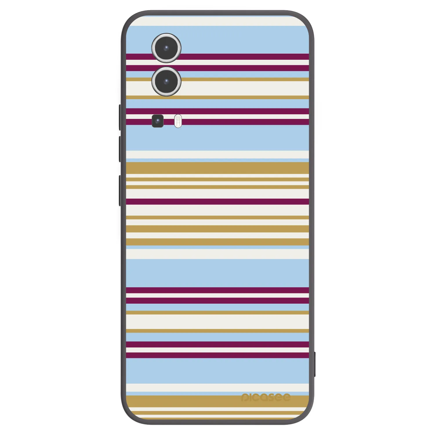 Picasee Μαύρη θήκη σιλικόνης για Vivo Y72 5G - Souvenir