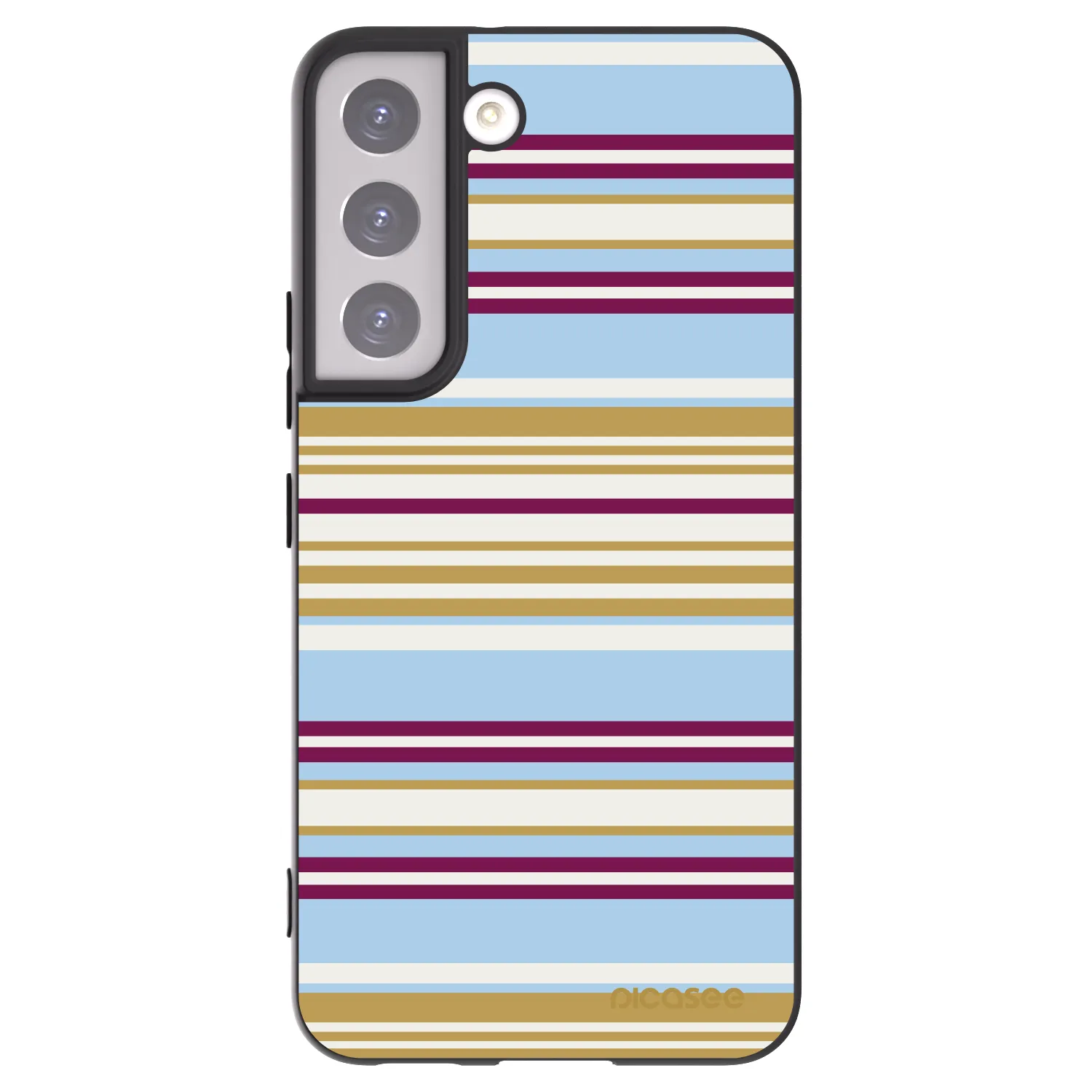 Picasee Μαύρη θήκη σιλικόνης για Samsung Galaxy S22 5G - Souvenir