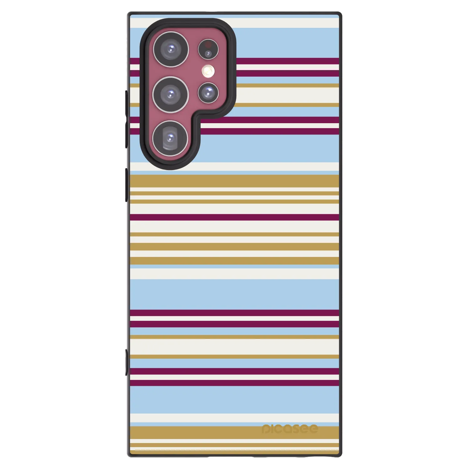 Picasee Μαύρη θήκη σιλικόνης για Samsung Galaxy S22 Ultra 5G - Souvenir