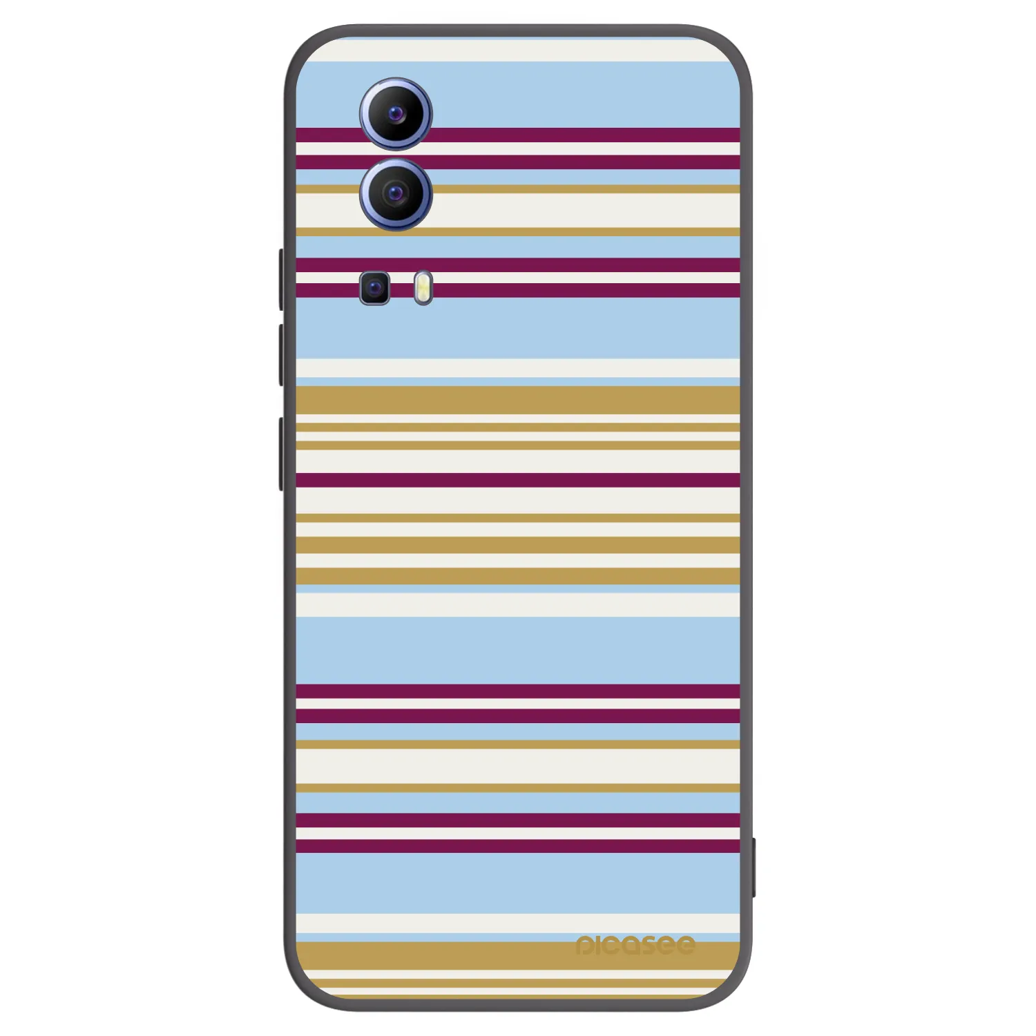 Picasee Μαύρη θήκη σιλικόνης για Vivo Y52 5G - Souvenir