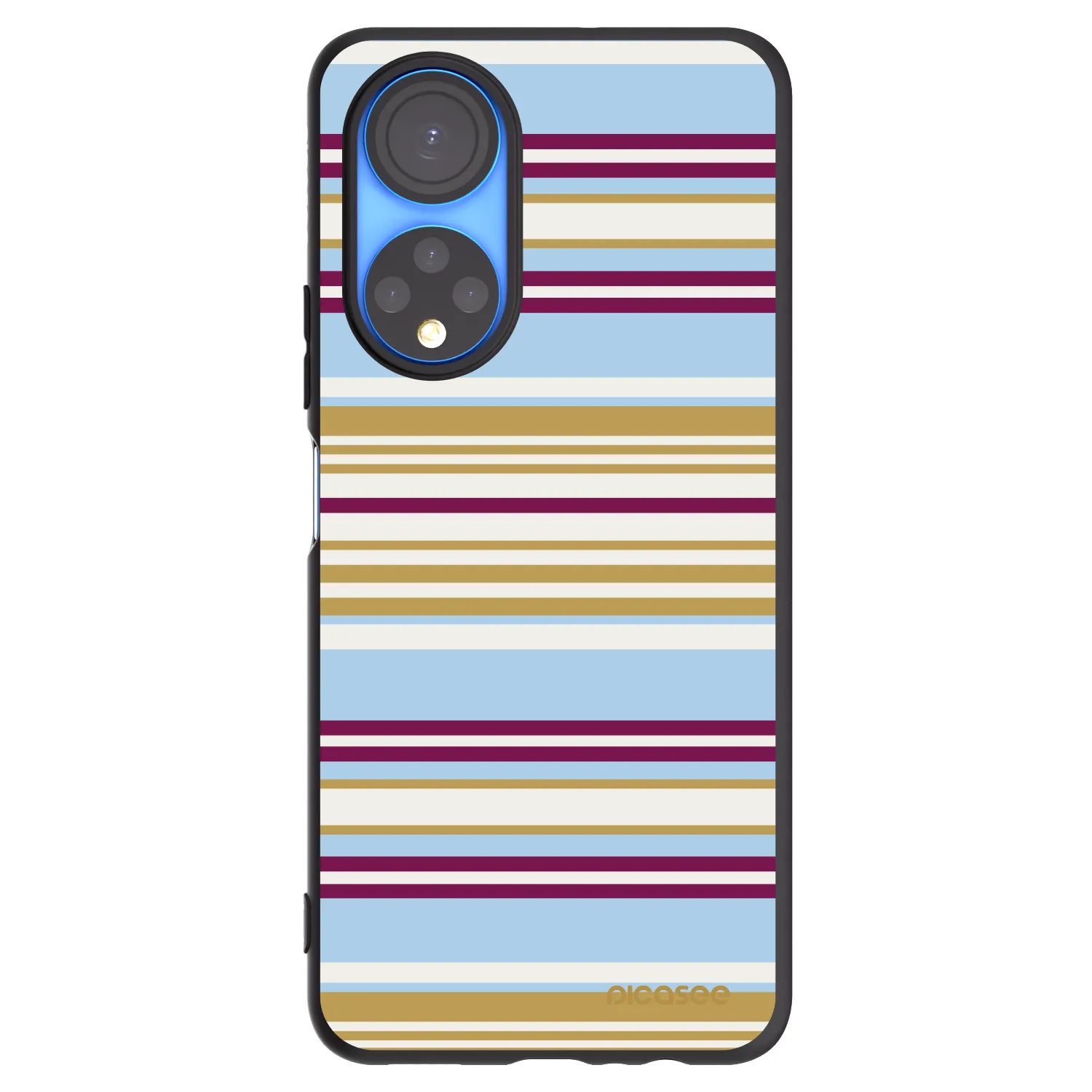 Picasee Μαύρη θήκη σιλικόνης για Honor X7 - Souvenir