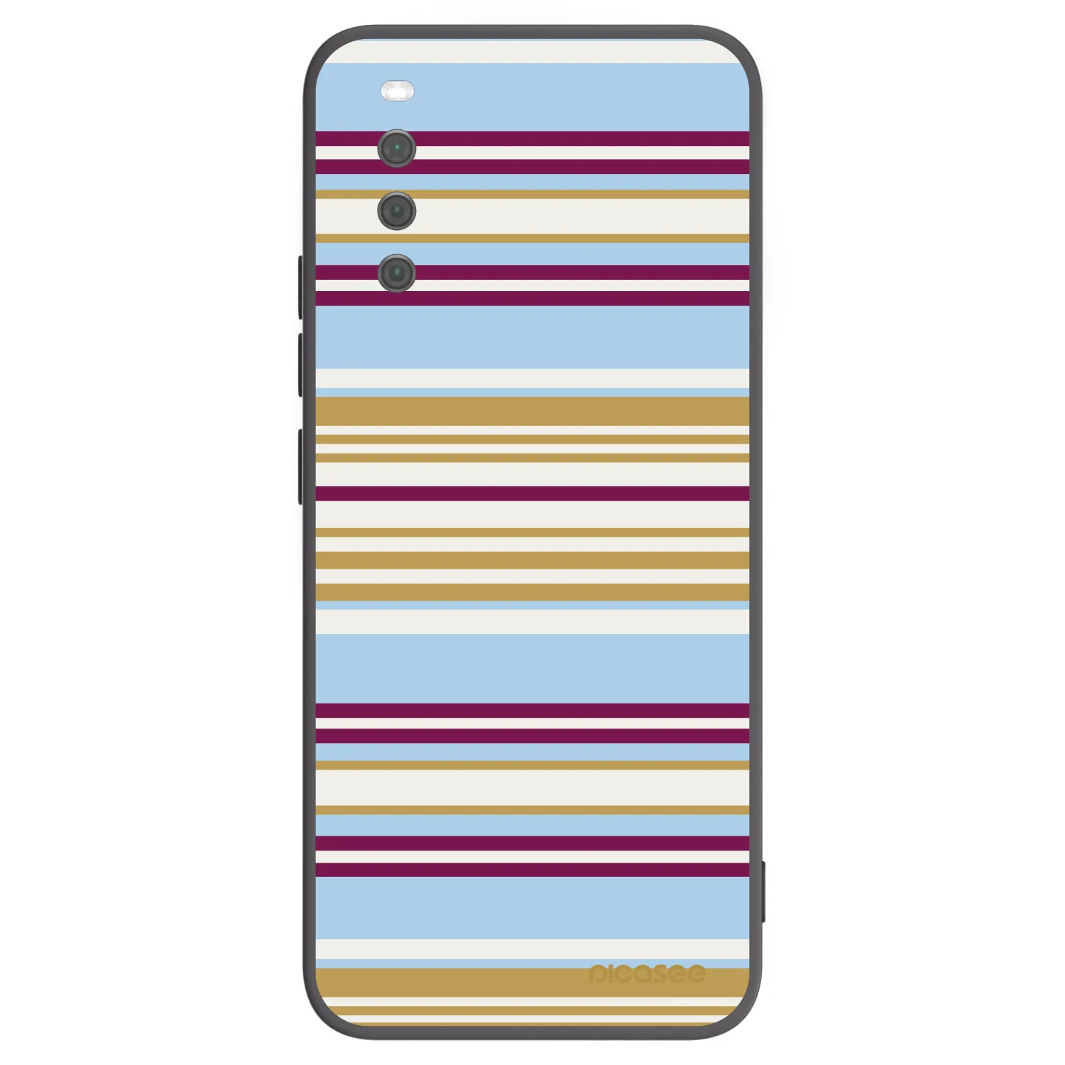 Picasee Μαύρη θήκη σιλικόνης για Sony Xperia 10 III - Souvenir