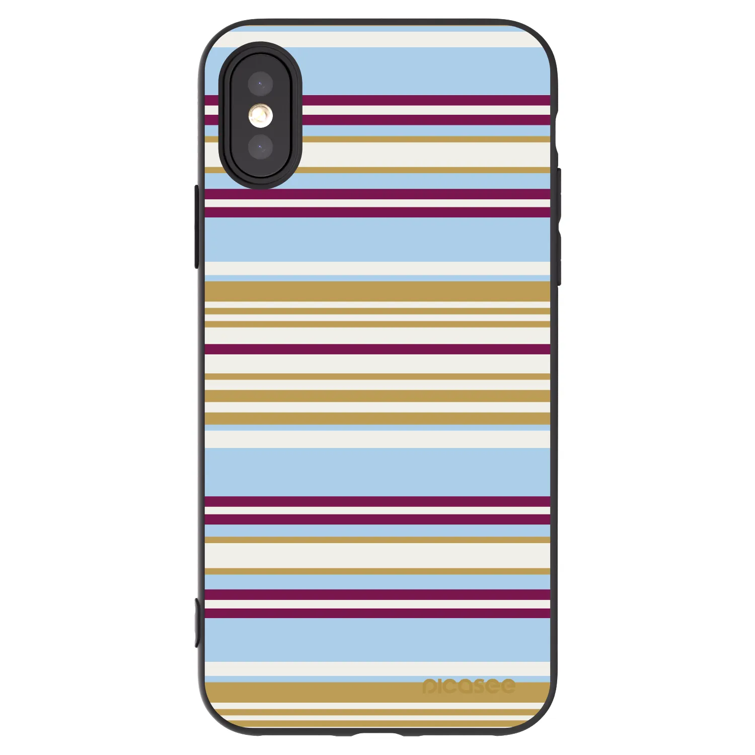 Picasee Μαύρη θήκη σιλικόνης για Apple iPhone X/XS - Souvenir