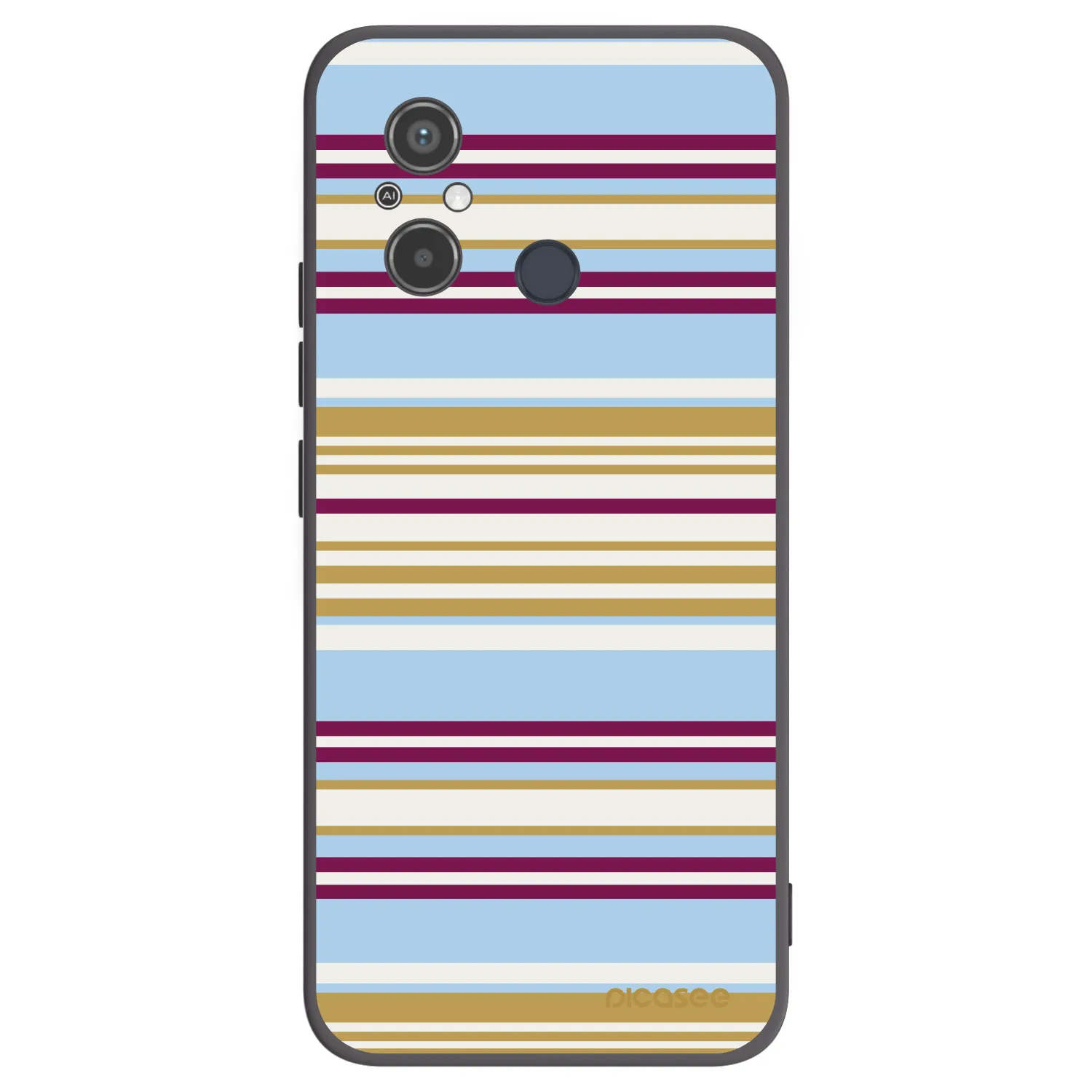 Picasee Μαύρη θήκη σιλικόνης για Xiaomi Redmi 12C - Souvenir