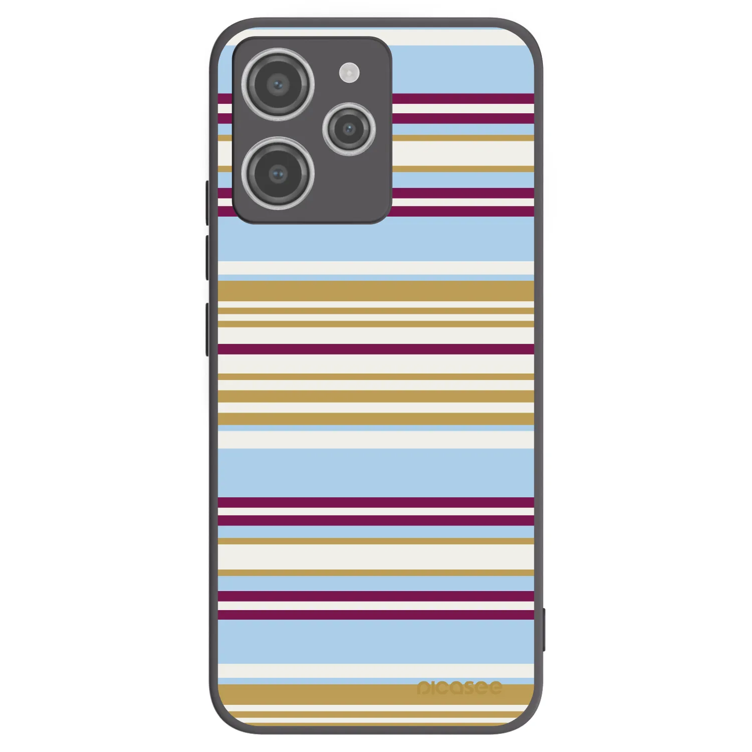 Picasee Μαύρη θήκη σιλικόνης για Xiaomi Redmi 12 4G - Souvenir
