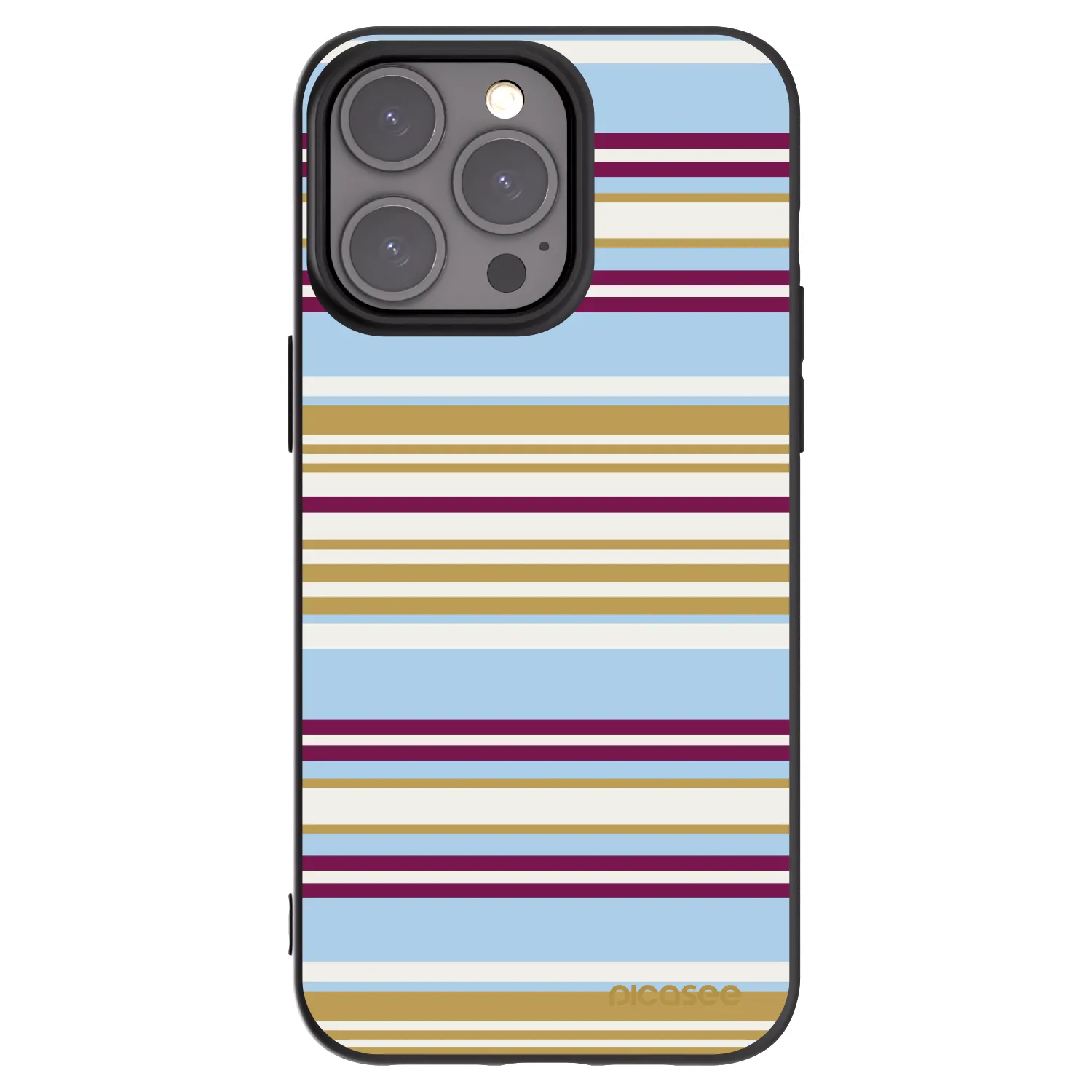 Picasee Μαύρη θήκη σιλικόνης για Apple iPhone 15 Pro Max - Souvenir
