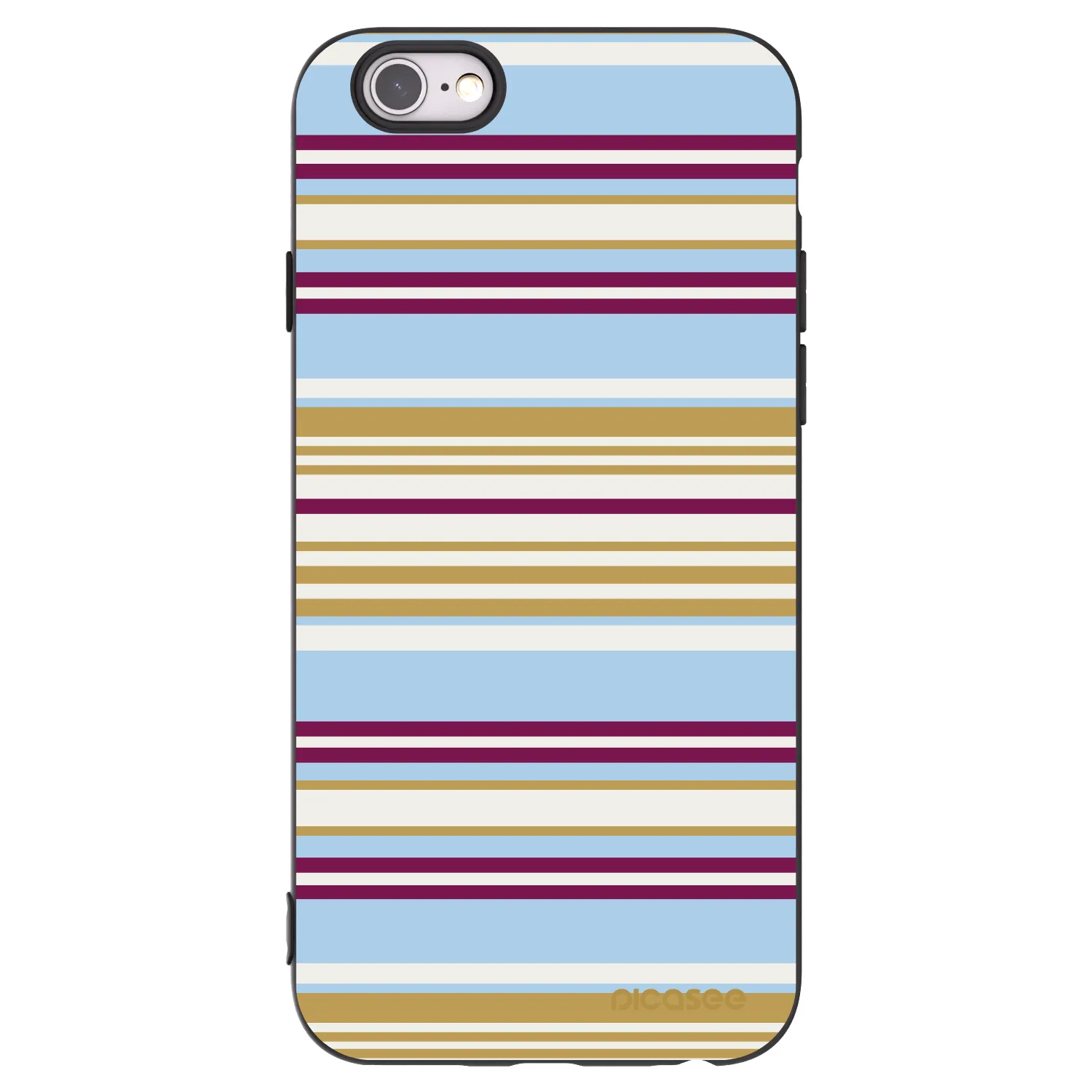 Picasee Μαύρη θήκη σιλικόνης για Apple iPhone 6/6S - Souvenir