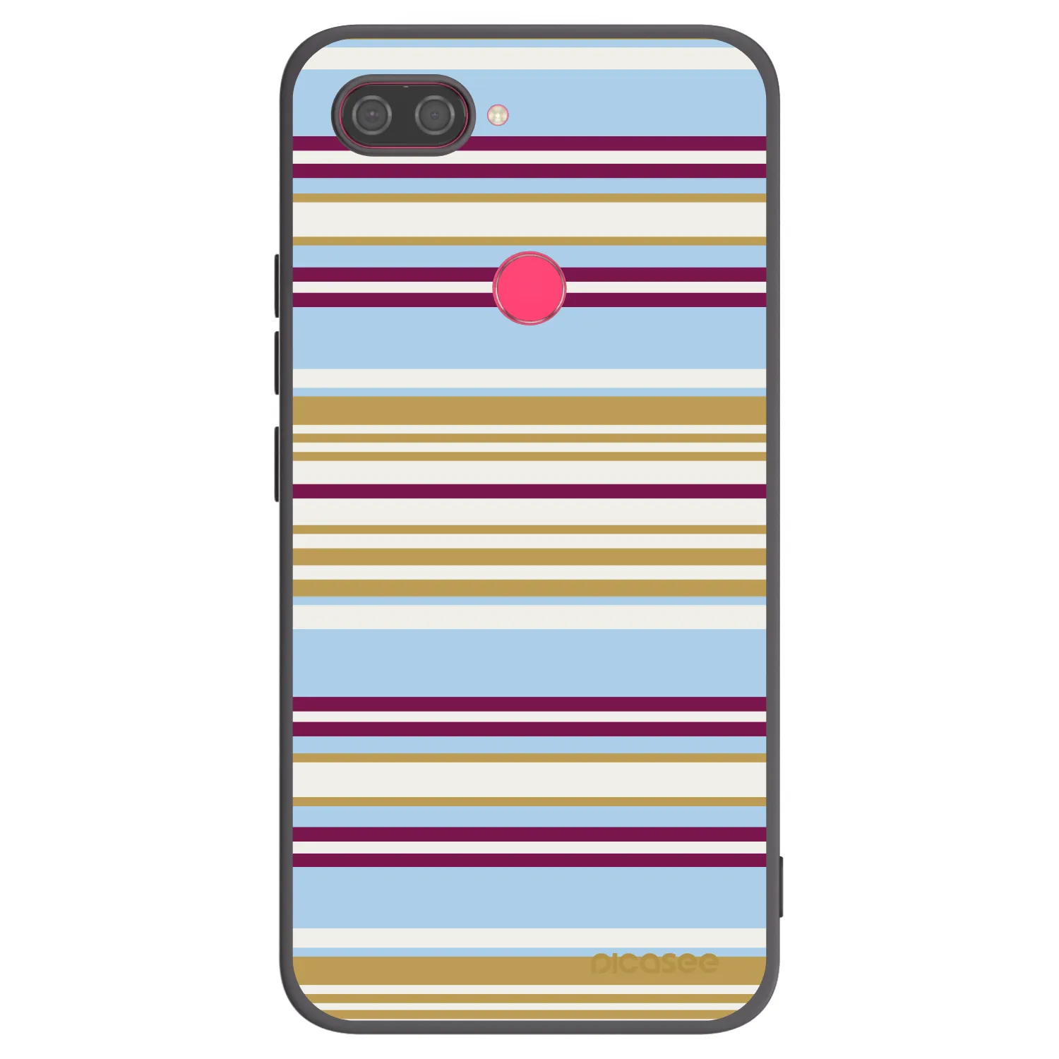 Picasee Μαύρη θήκη σιλικόνης για Xiaomi Mi 8 Lite - Souvenir
