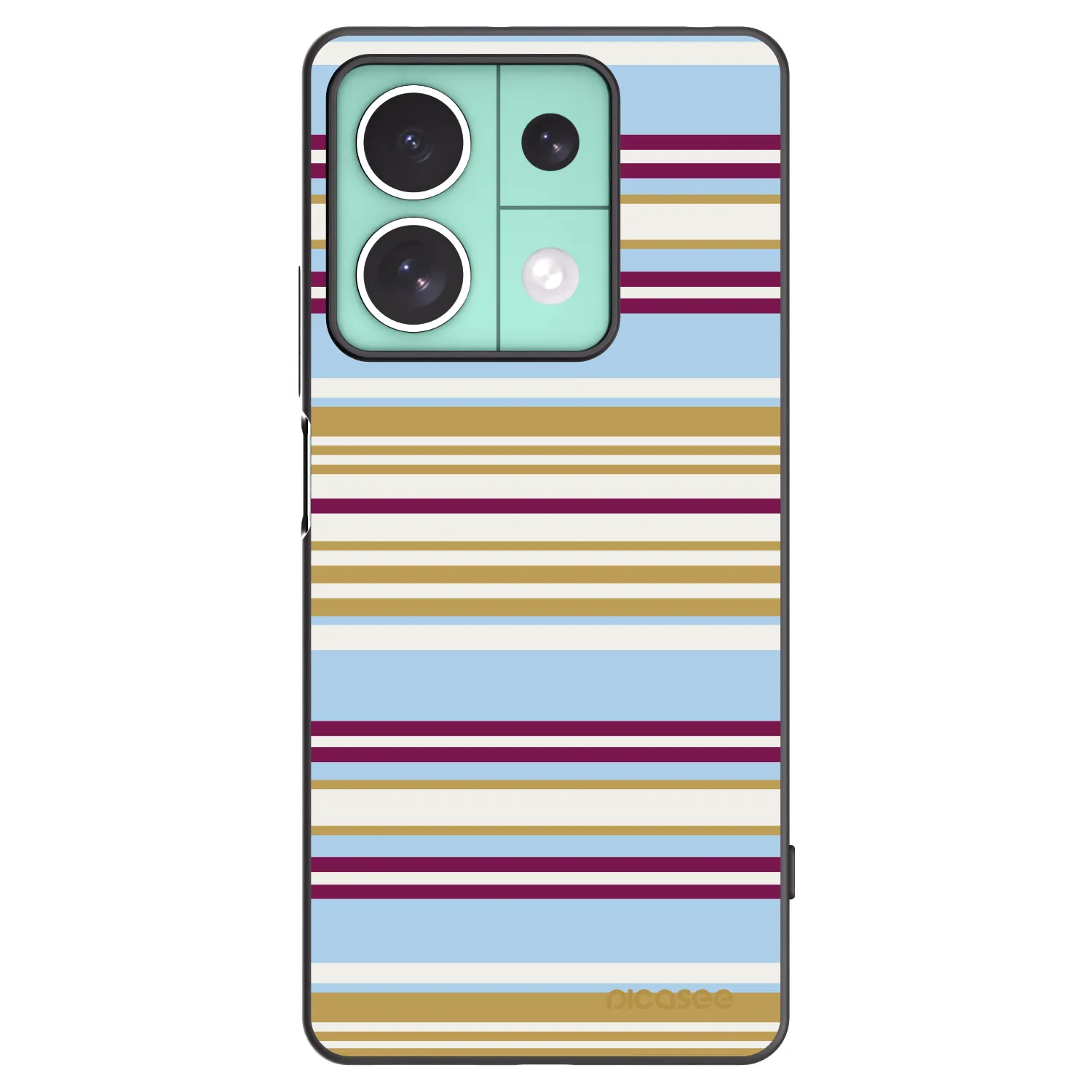 Picasee Μαύρη θήκη σιλικόνης για Xiaomi Redmi Note 13 5G - Souvenir