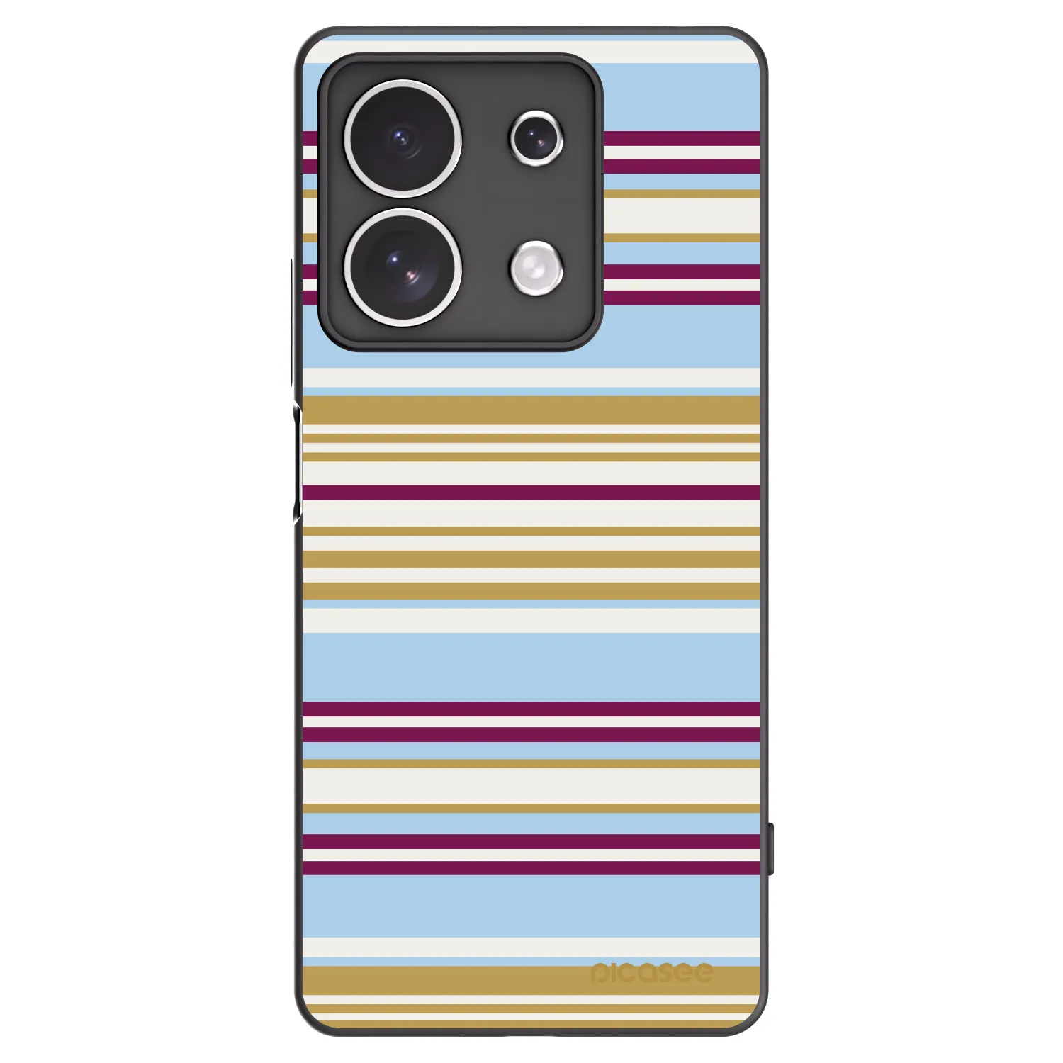 Picasee Μαύρη θήκη σιλικόνης για Xiaomi Redmi Note 13 4G - Souvenir