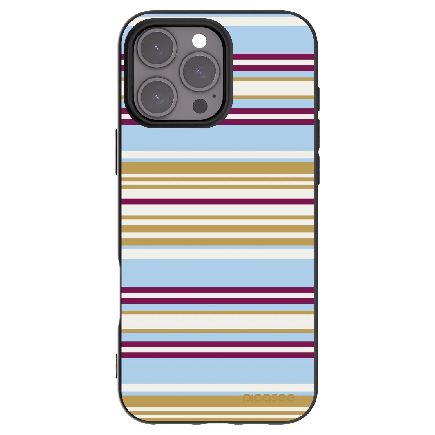Picasee Μαύρη θήκη σιλικόνης για Apple iPhone 16 Pro Max - Souvenir