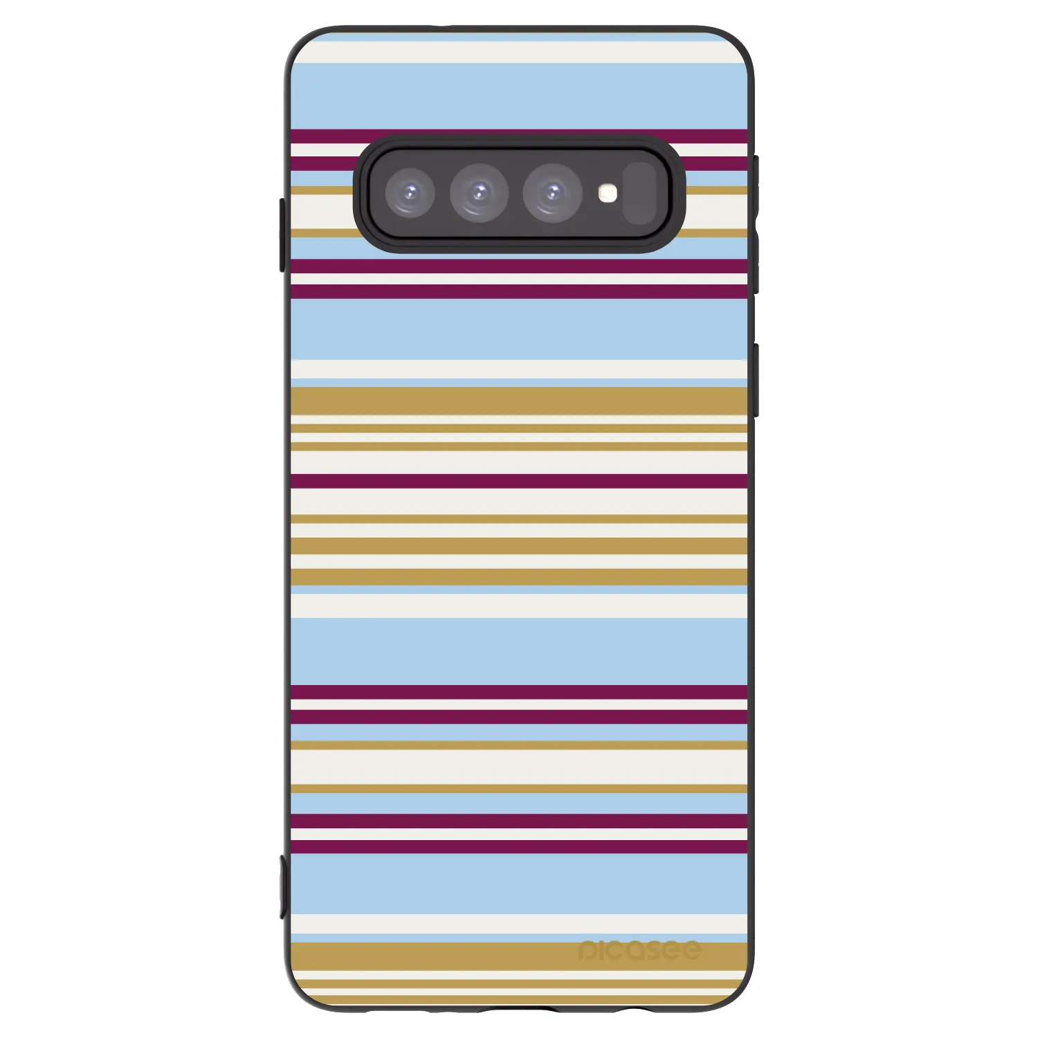 Picasee Μαύρη θήκη σιλικόνης για Samsung Galaxy S10 G973 - Souvenir