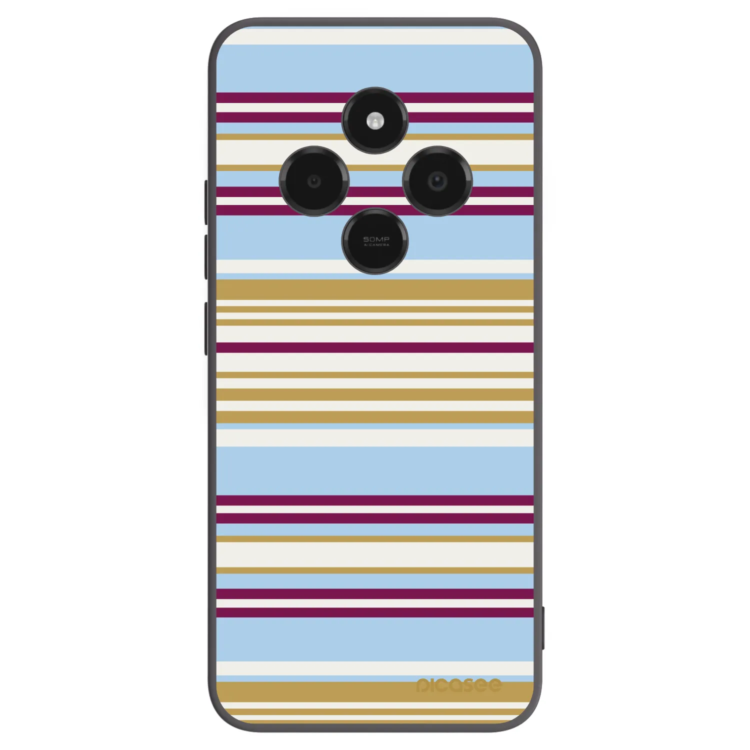 Picasee Μαύρη θήκη σιλικόνης για Xiaomi Poco C75 - Souvenir