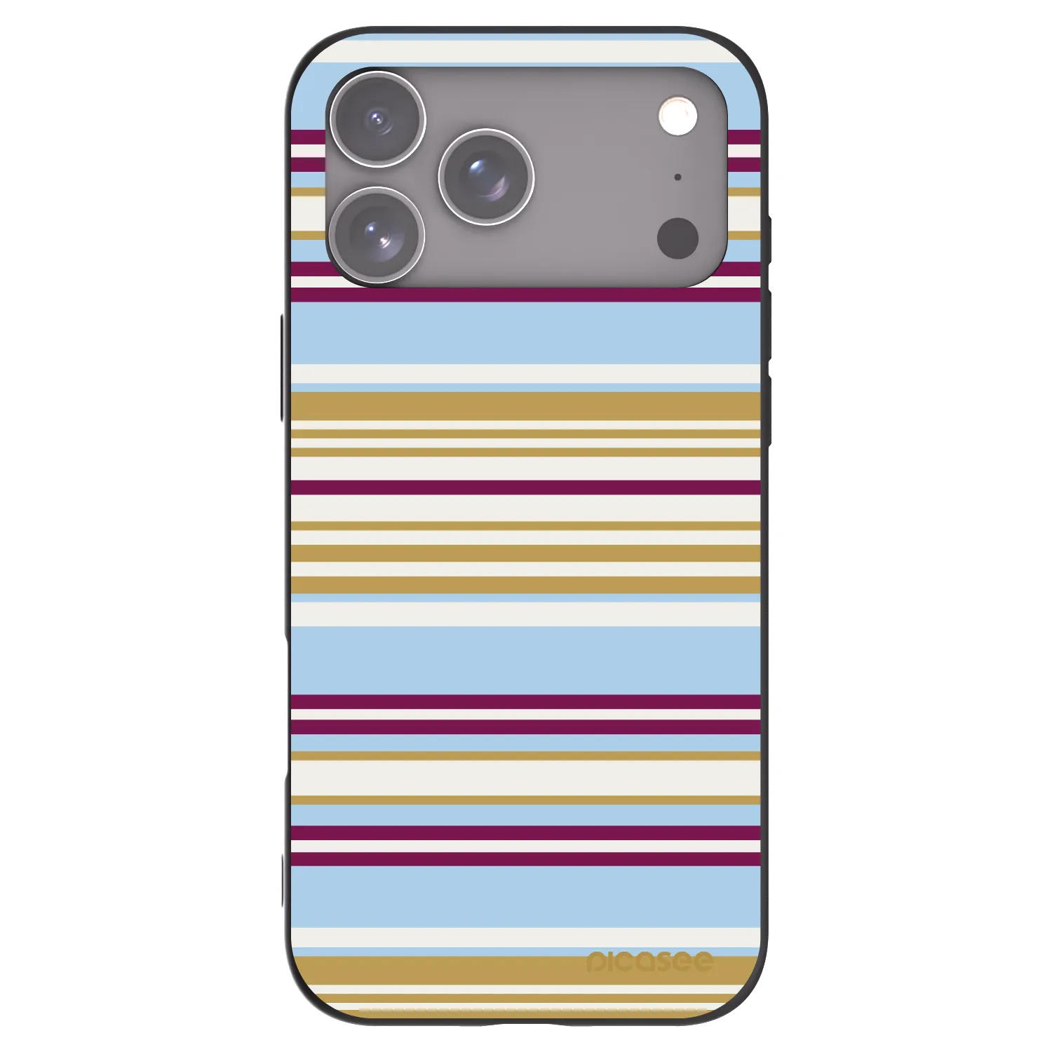 Picasee Μαύρη θήκη σιλικόνης για Apple iPhone 17 Pro Max - Souvenir