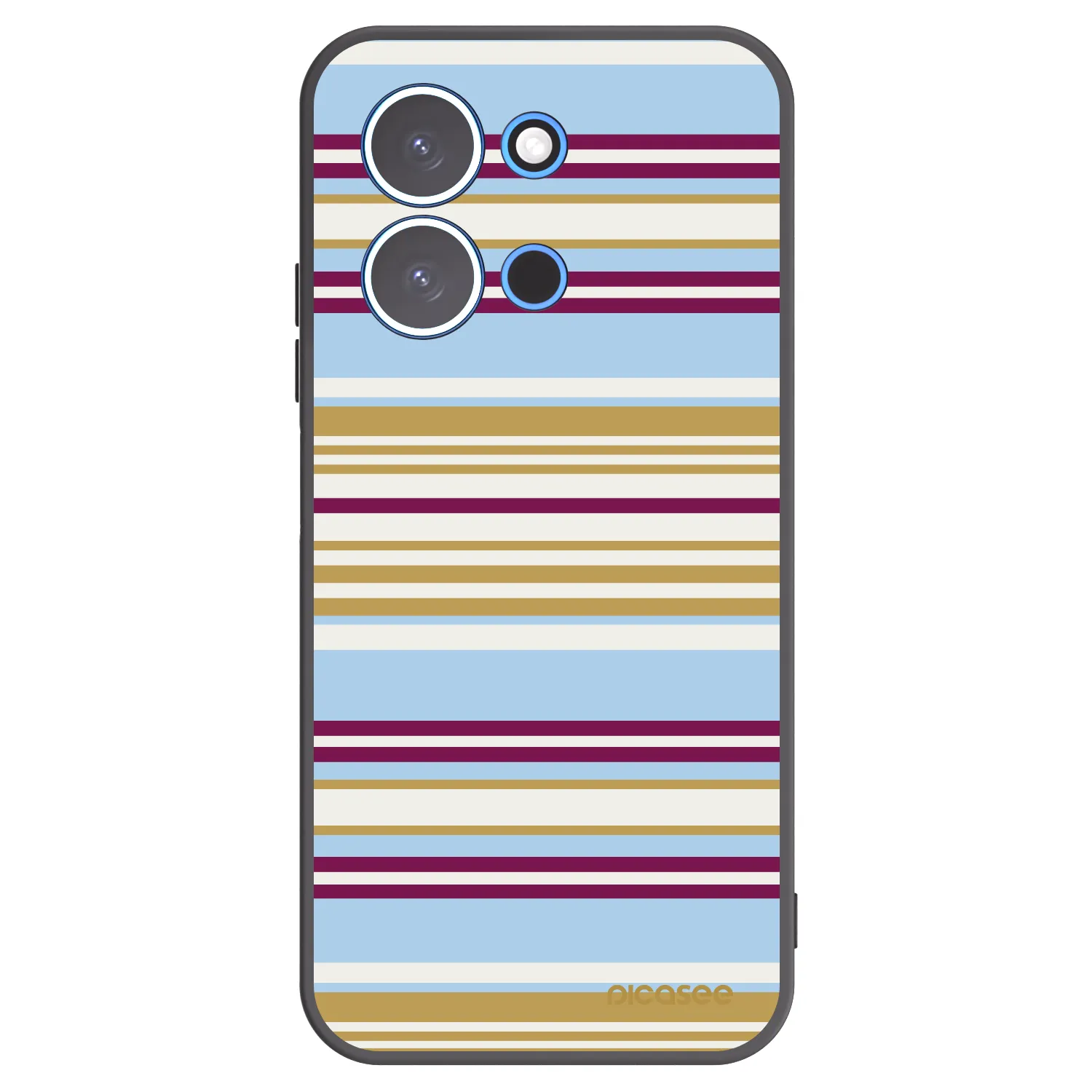 Picasee Μαύρη θήκη σιλικόνης για Xiaomi Redmi 15C 4G - Souvenir