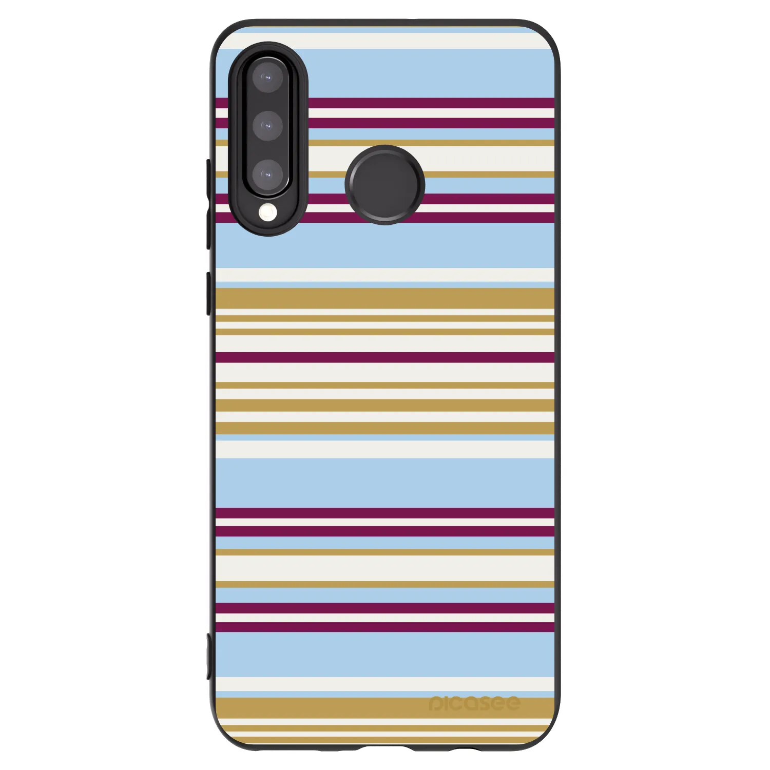 Picasee Μαύρη θήκη σιλικόνης για Huawei P30 Lite - Souvenir